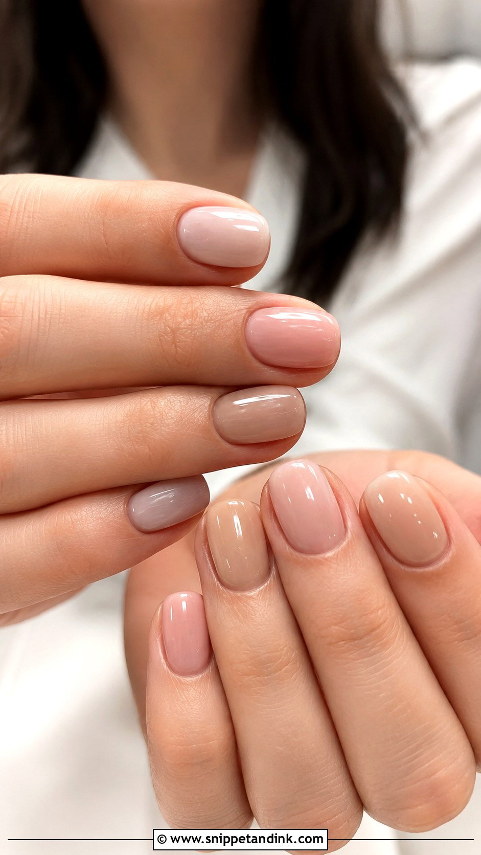 Sheer Neutral Wedding Nails - Snippet and Ink - 20 Nail Design for Wedding Ideas