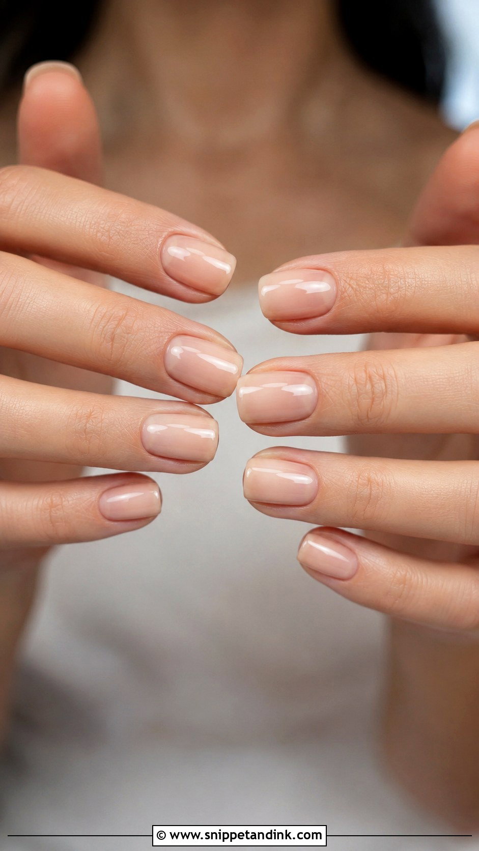 Sheer Nude Acrylic Bridesmaid Nails - Snippet and Ink - 20 Acrylic Bridesmaid Wedding Nails