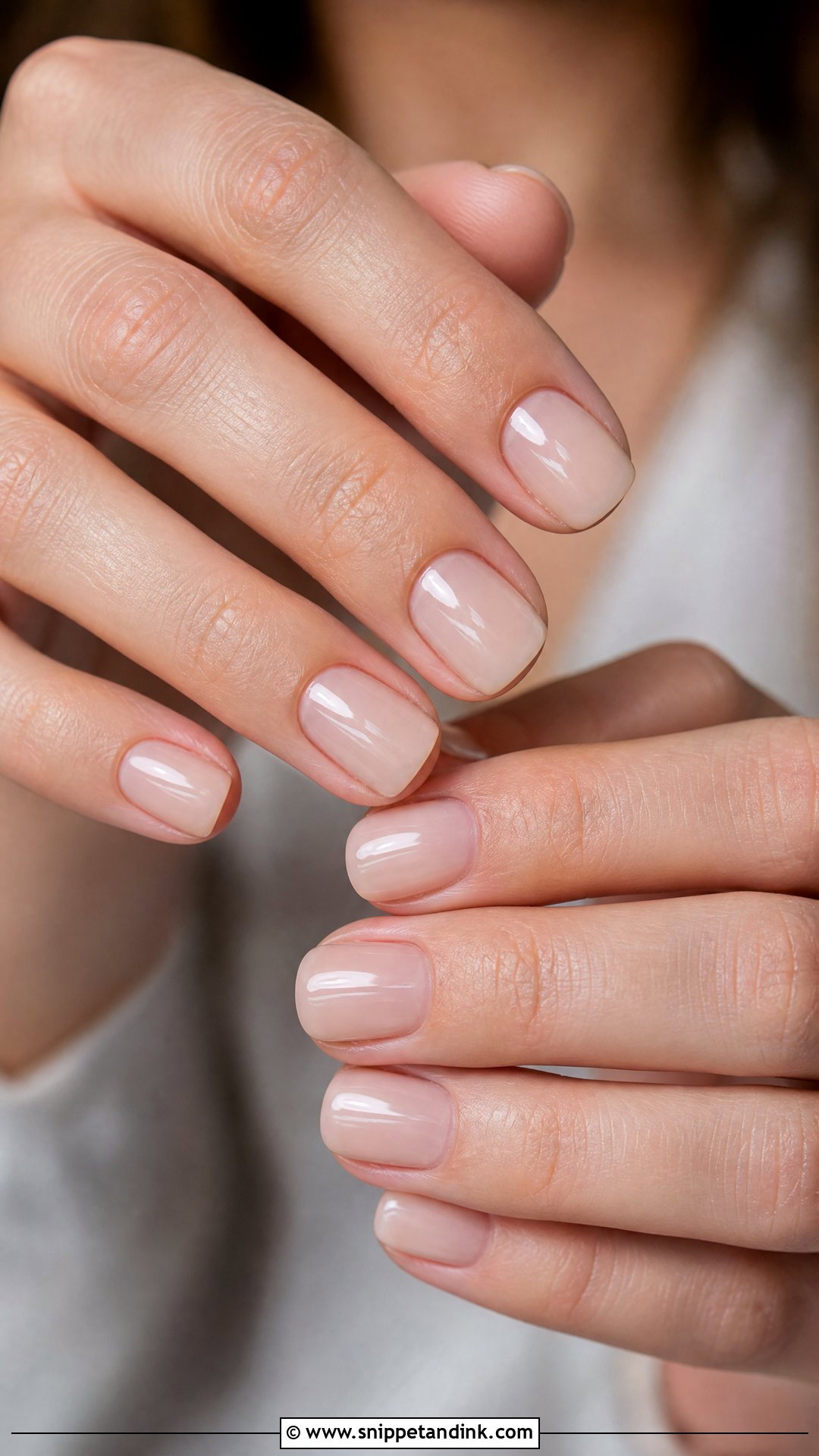 Sheer Nude Bridal Nails - Snippet and Ink - 30 Bridal Nail Art Designs Wedding Day