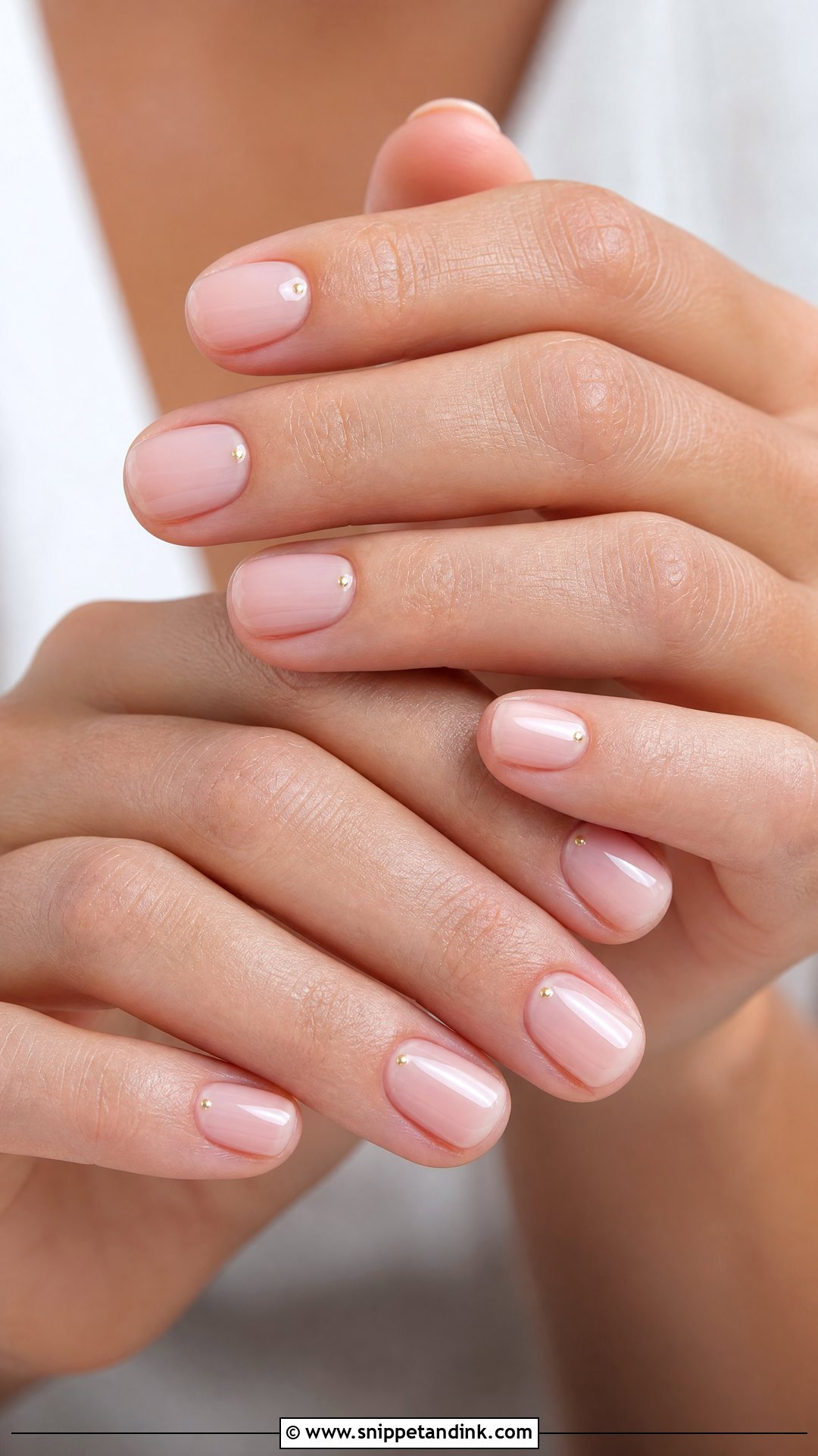 Sheer Nude Bridal Nails - Snippet and Ink - 35 Bridal Nail Art Ideas