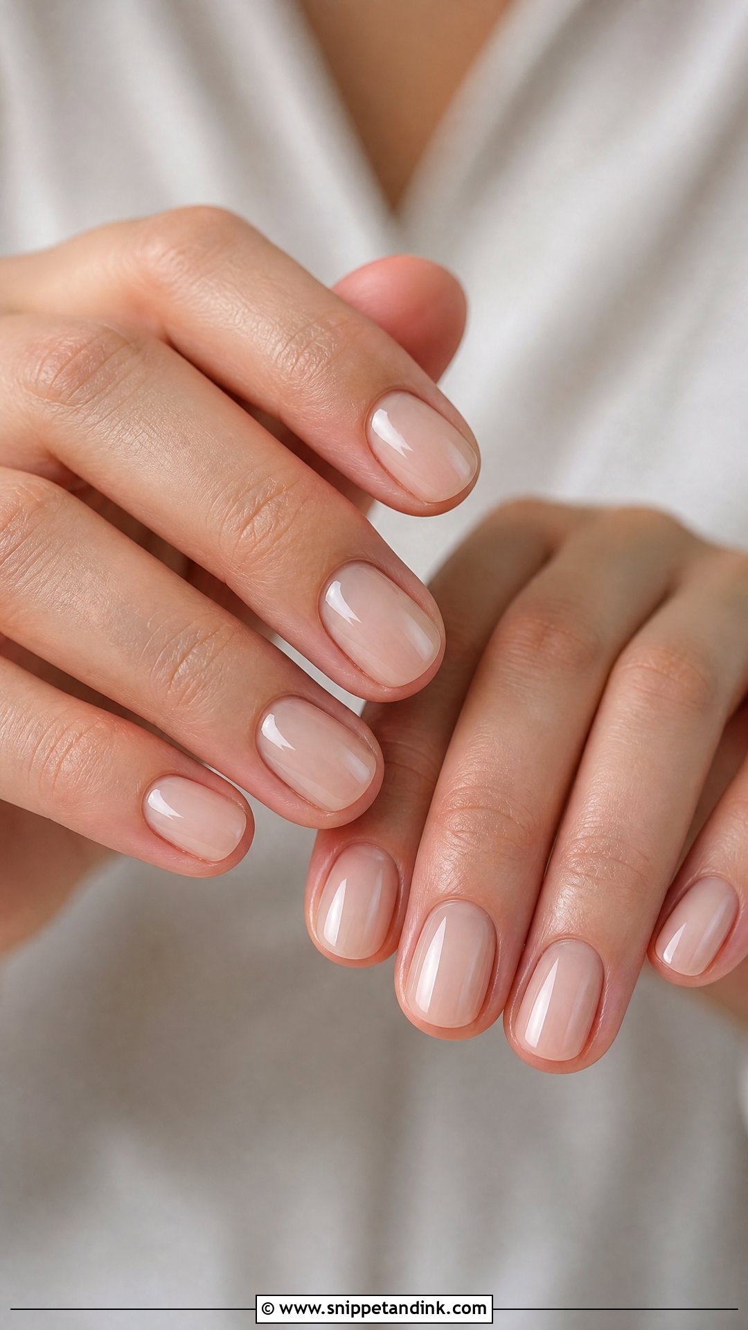 Sheer Nude Bridesmaid Nails - Snippet and Ink - 30 Wedding Nails for Bridesmaids