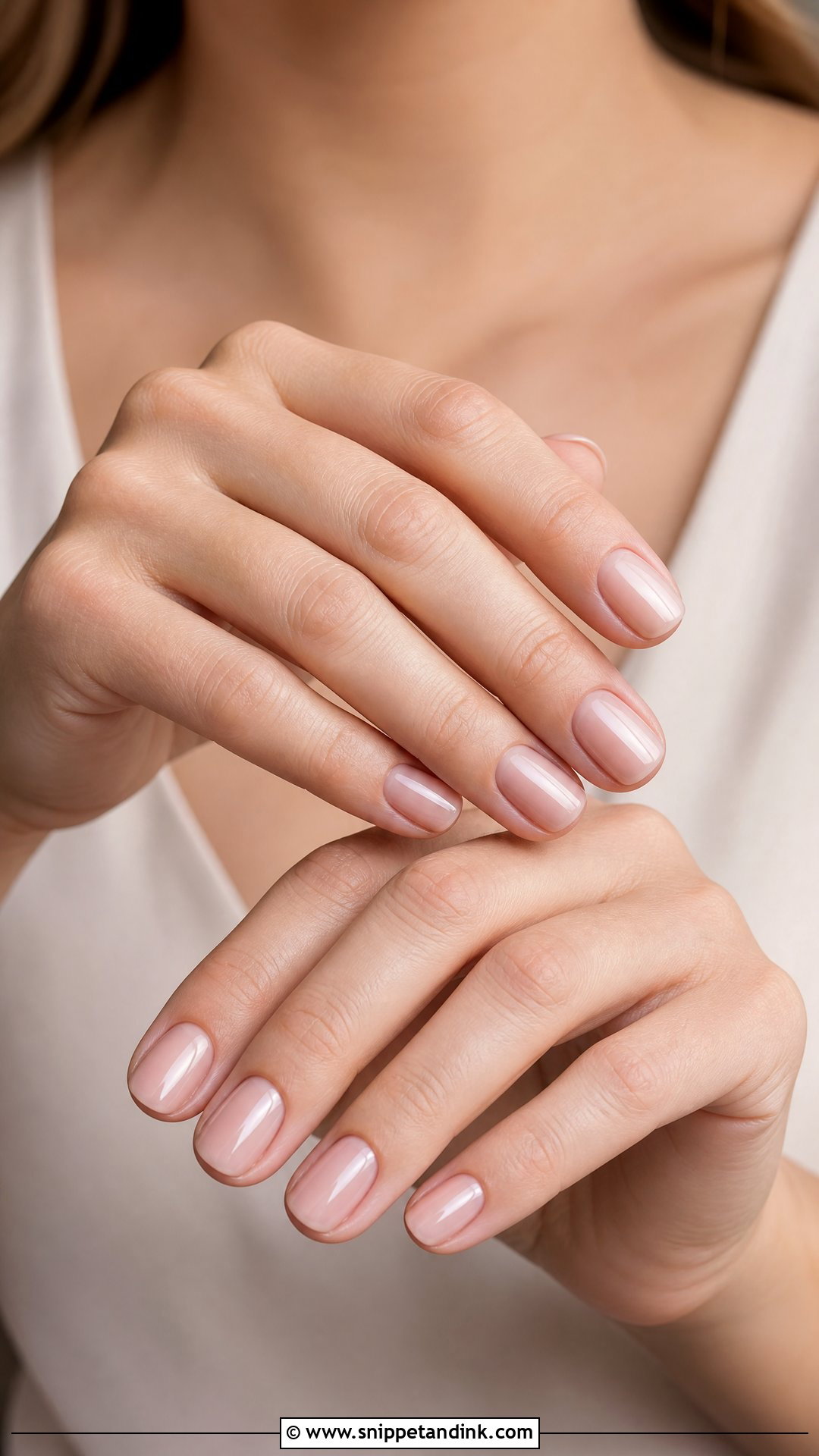Sheer Nude Bridesmaid Wedding Nails - Snippet and Ink - 20 Bridesmaid Wedding Nails Ideas