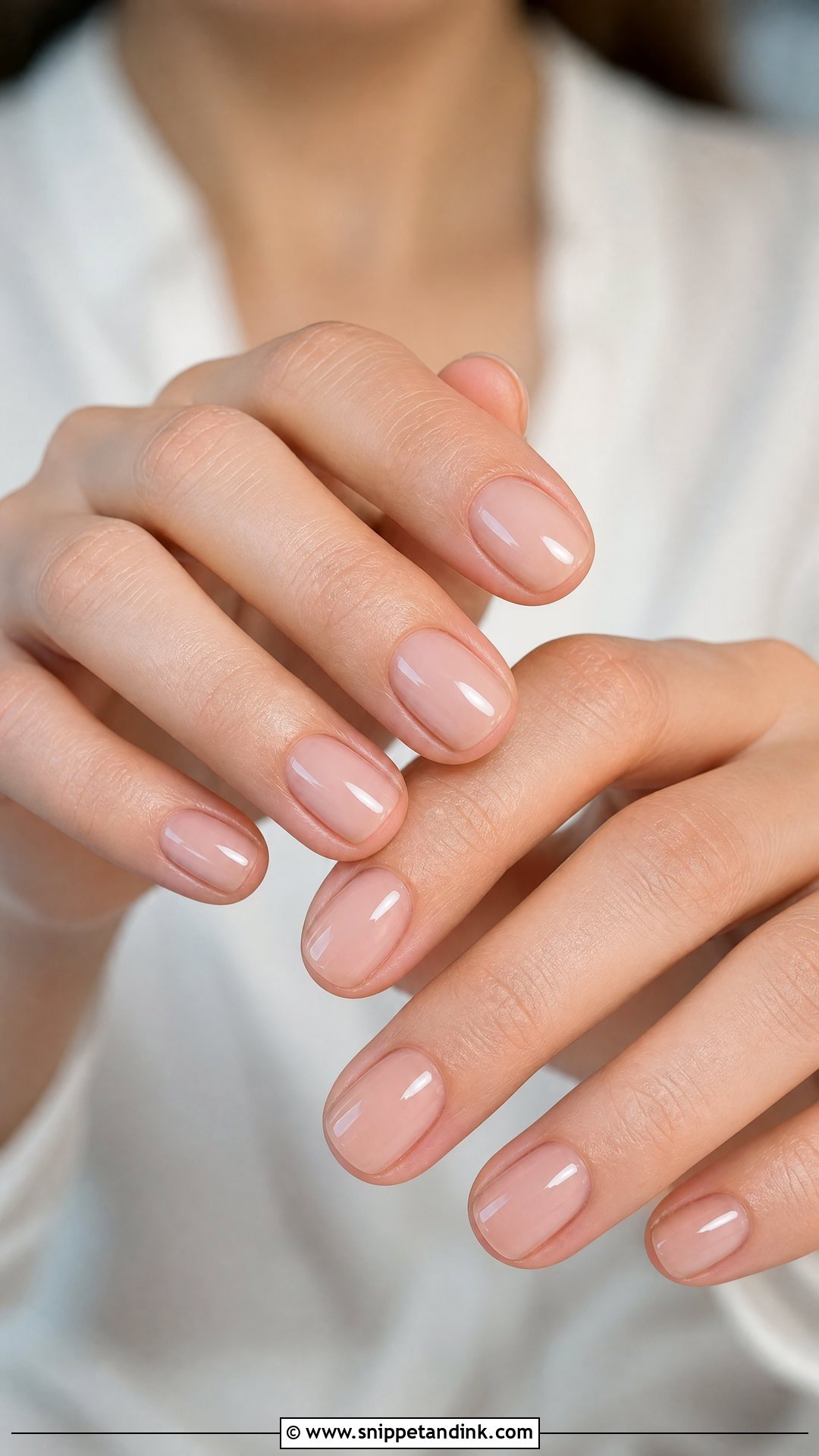 Sheer Nude Bridesmaids Nails - Snippet and Ink - 30 Bridesmaids Nails