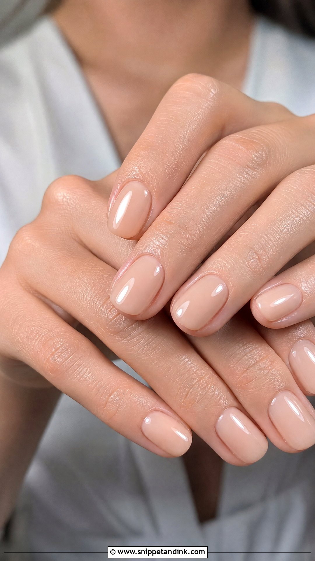 Sheer Nude Engagement Bride Nails - Snippet and Ink - 20 Nails for Engagement Bride