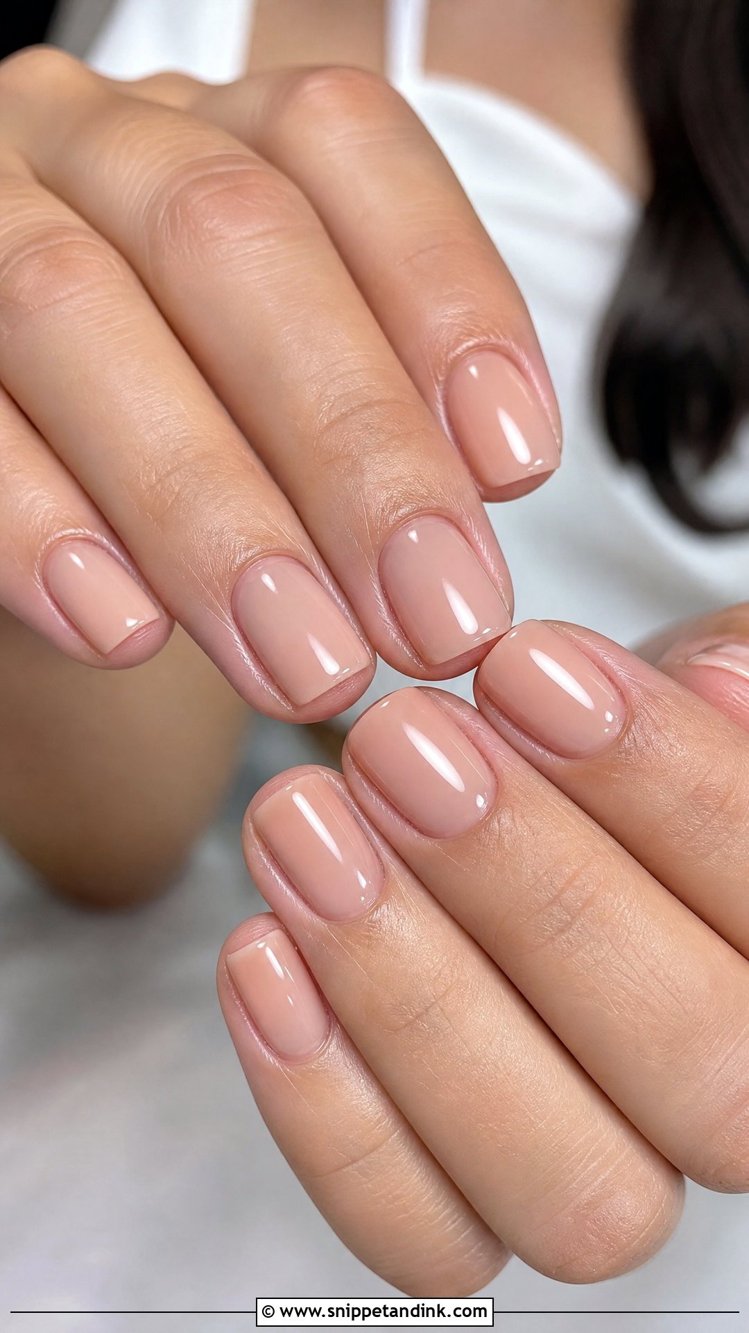 Sheer Nude Nails For Sister Wedding - Snippet and Ink - 20 Nails for Sisters Wedding