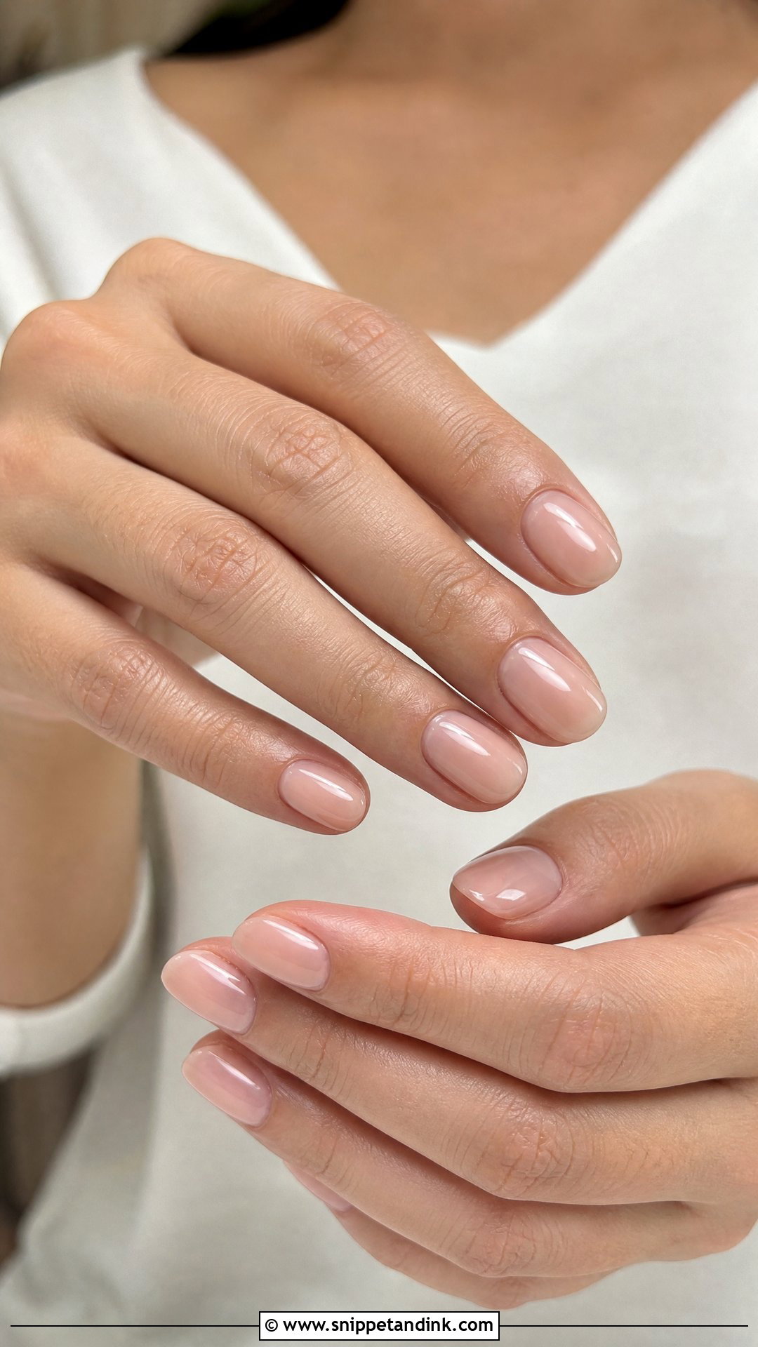 Sheer Nude Nails - Snippet and Ink - 20 Neutral Wedding Guest Nails
