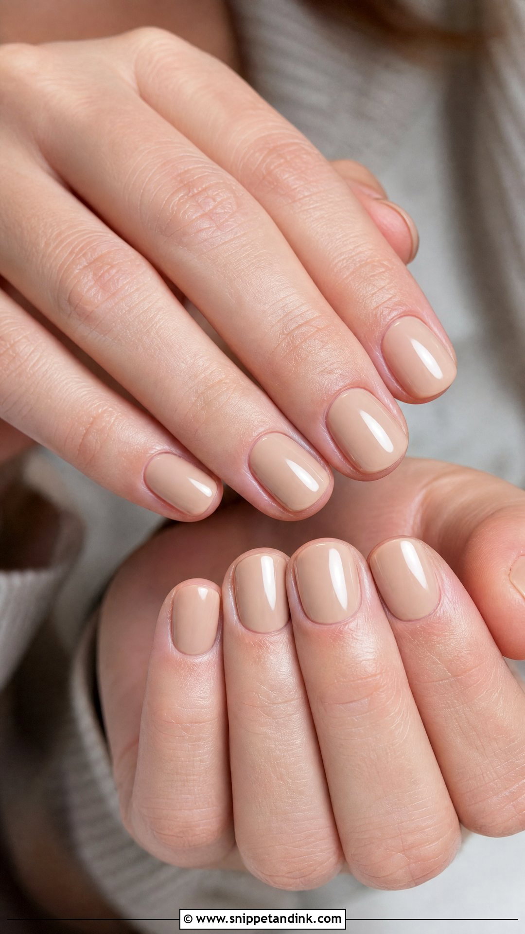 Sheer Nude Short Nails - Snippet and Ink - 25 Classy Nails for Wedding Guest