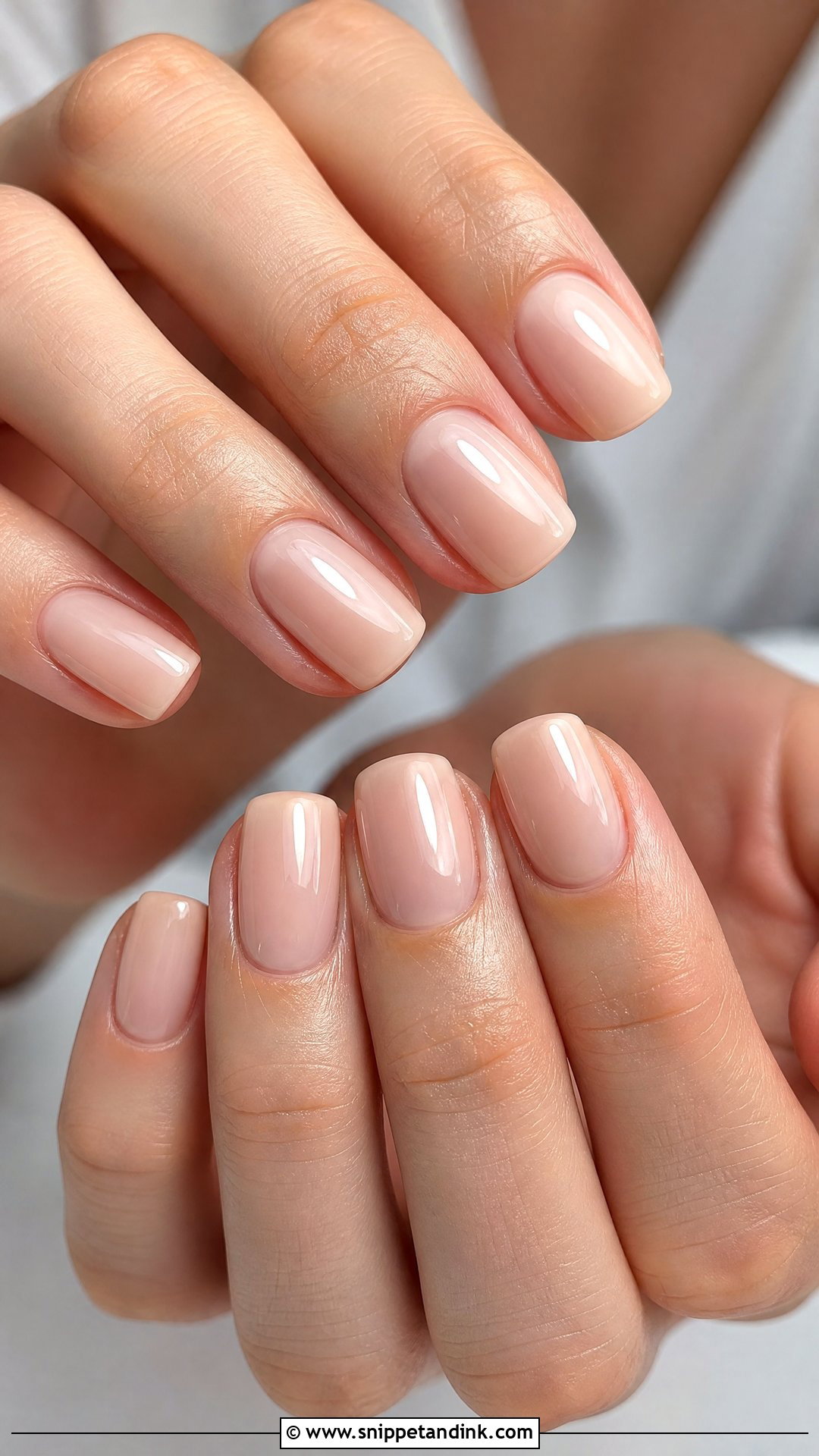 Sheer Nude Spring Wedding Guest Nails - Snippet and Ink - 20 Spring Wedding Guest Nails