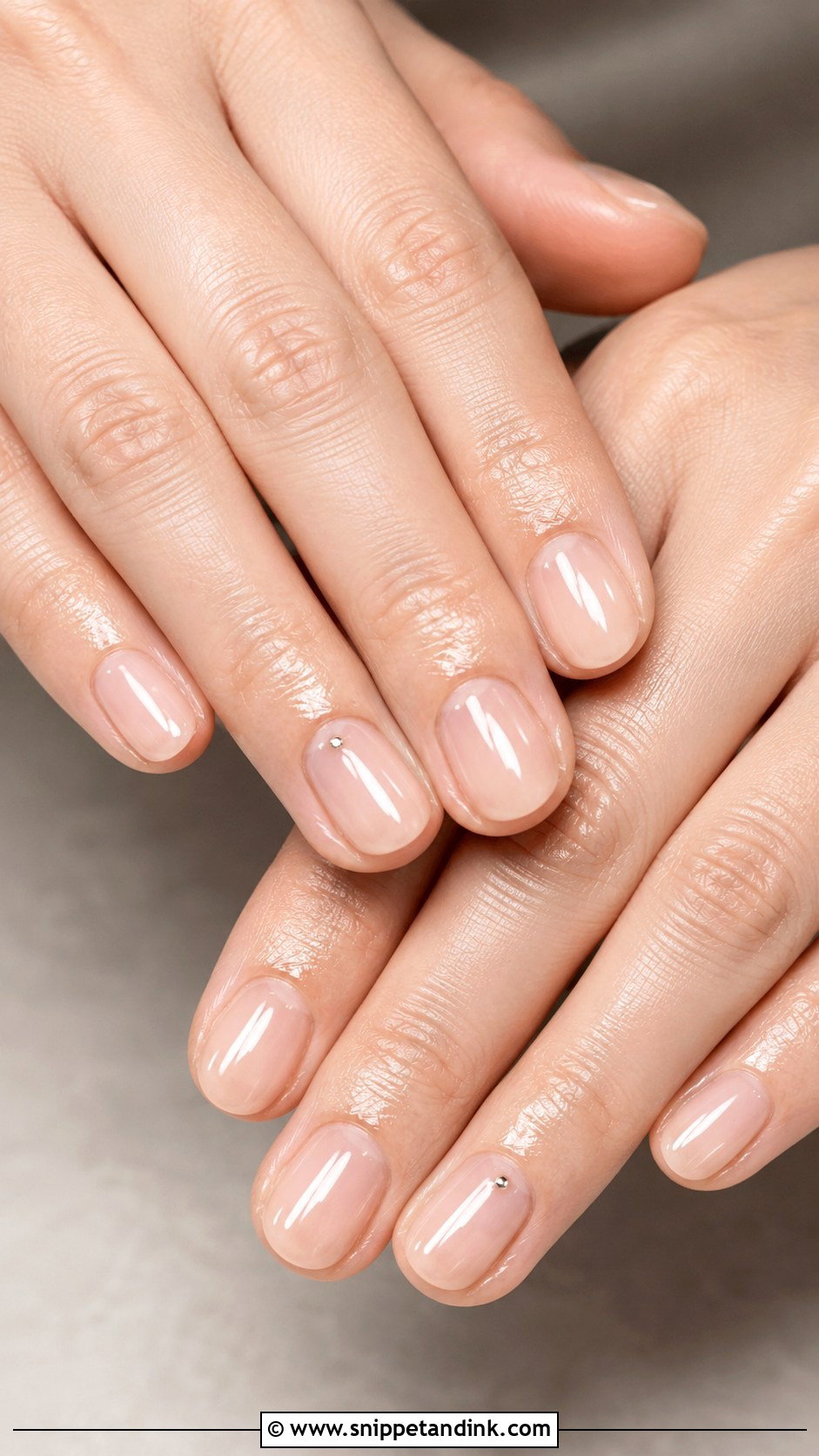 Sheer Nude Wedding Anniversary Nails - Snippet and Ink - 20 Wedding Anniversary Nails