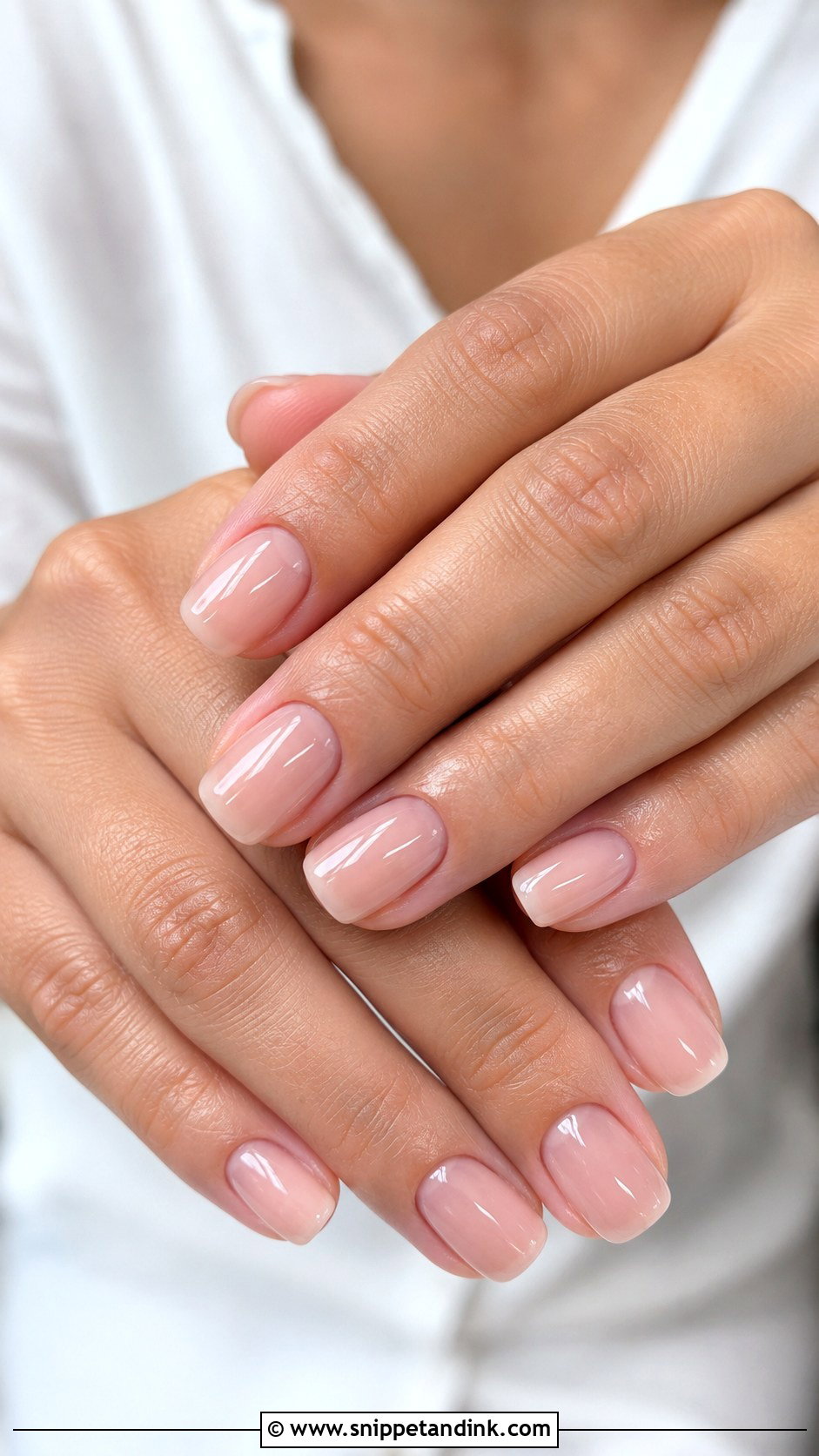 Sheer Nude Wedding Gel Nails - Snippet and Ink - 20 Wedding Gel Nails Brides