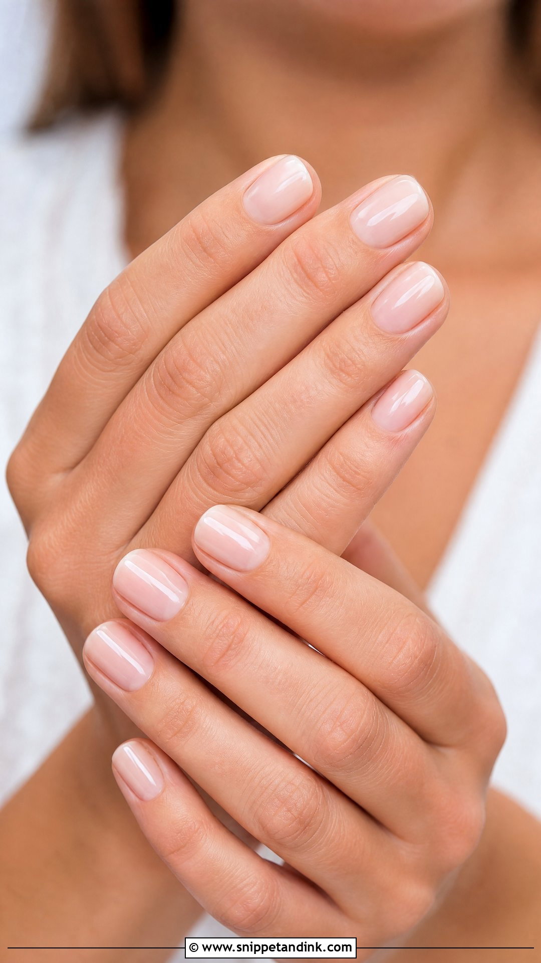 Sheer Nude Wedding Guest Nails - Snippet and Ink - 35 Wedding Guest Nails