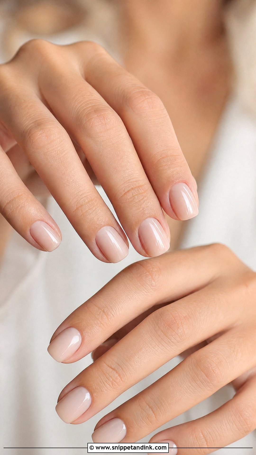 Sheer Nude Wedding Nails - Snippet and Ink - 25 Wedding Nail Art Designs