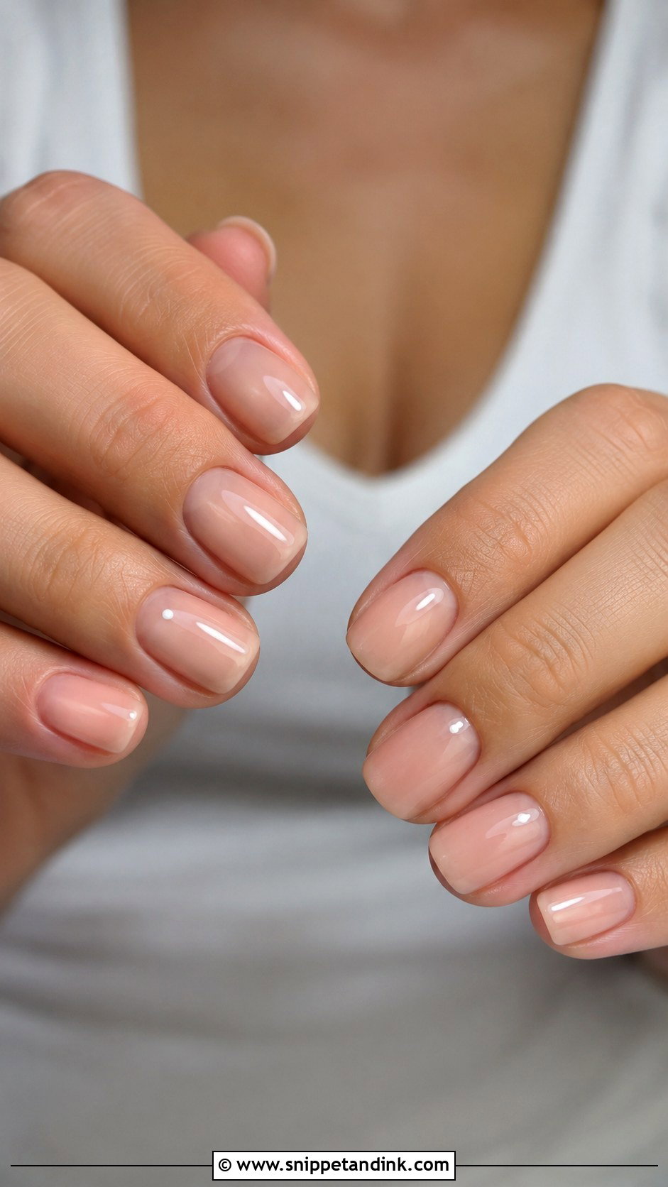 Sheer Nude Wedding Nails - Snippet and Ink - 30 Nail Art for Wedding Ideas