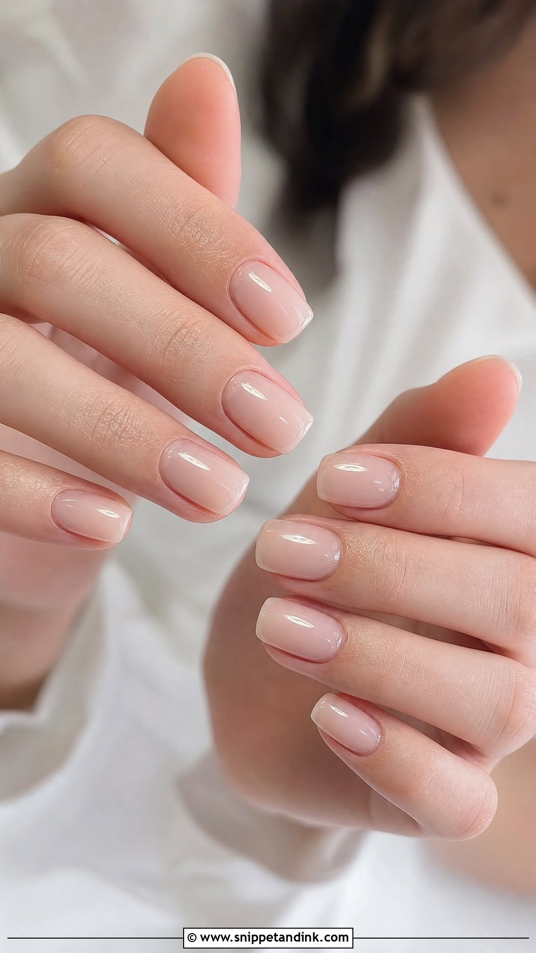 Sheer Nude Wedding Nails - Snippet and Ink - 30 Simple Wedding Nails for Bride