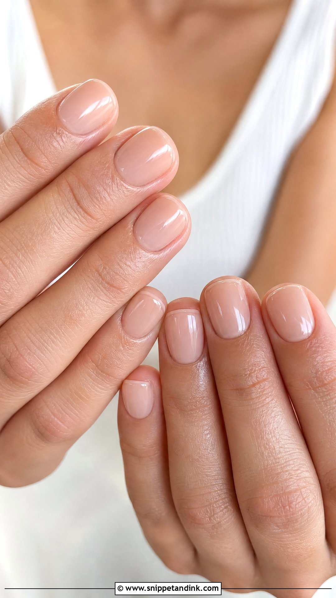 Sheer Nude Wedding Nails - Snippet and Ink - 30 Wedding Nail Art Design for Bride Ideas