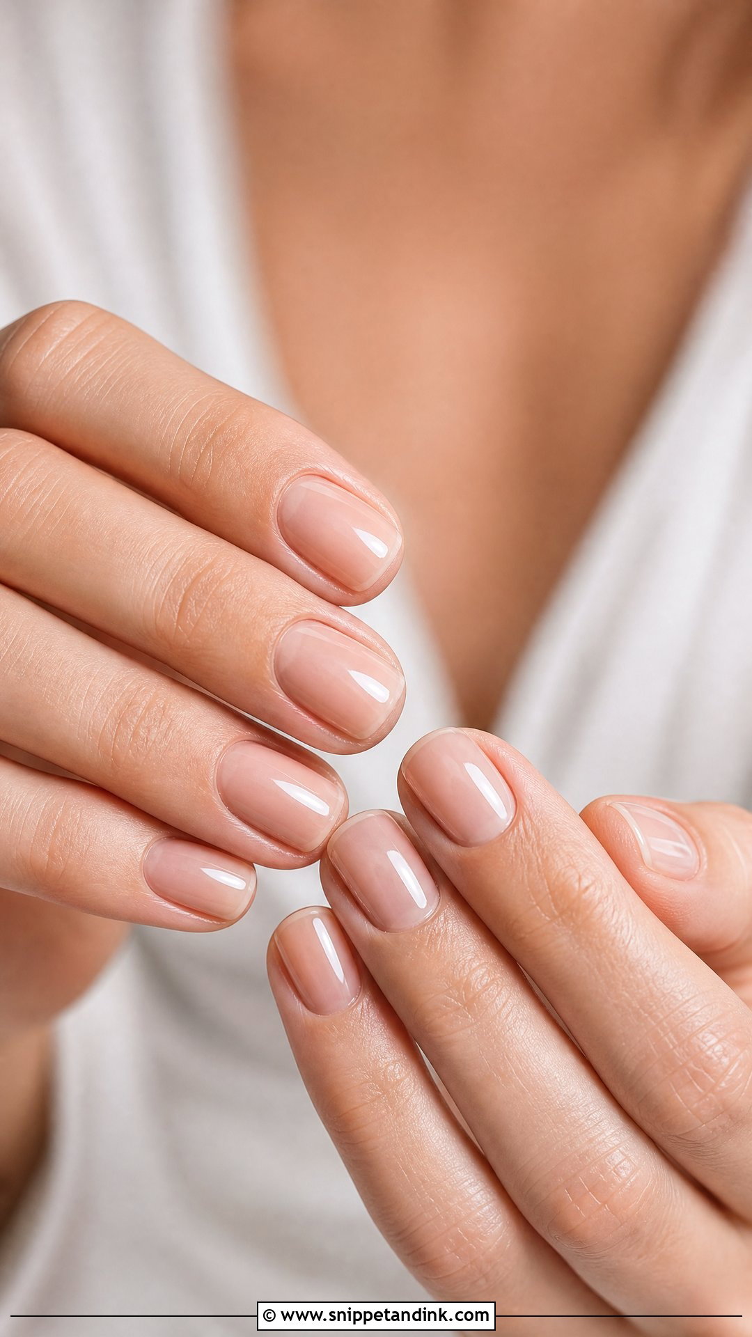 Sheer Nude Wedding Nails - Snippet and Ink - 20 Nail Ideas for Wedding Brides