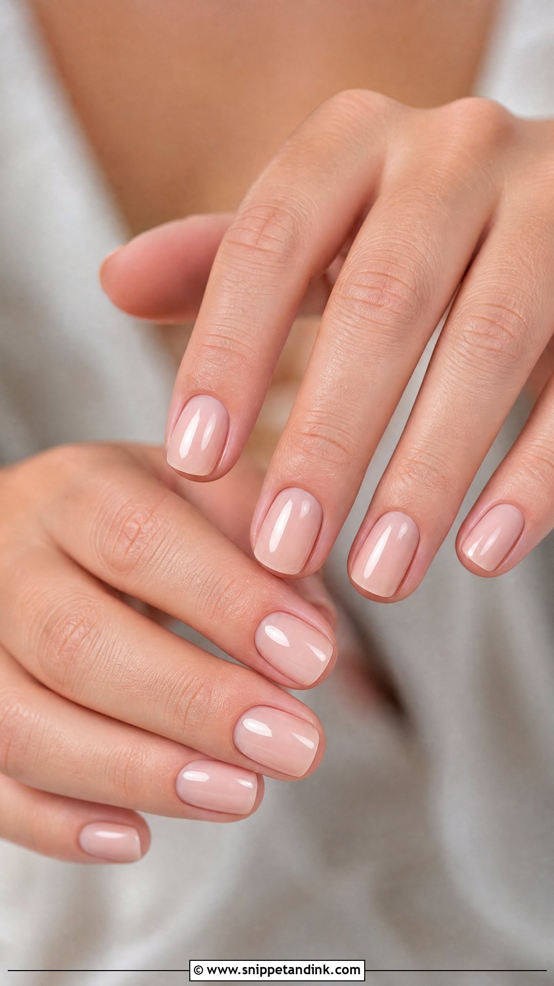 Sheer Nude Wedding Nails - Snippet and Ink - 20 Pretty Nails for Wedding