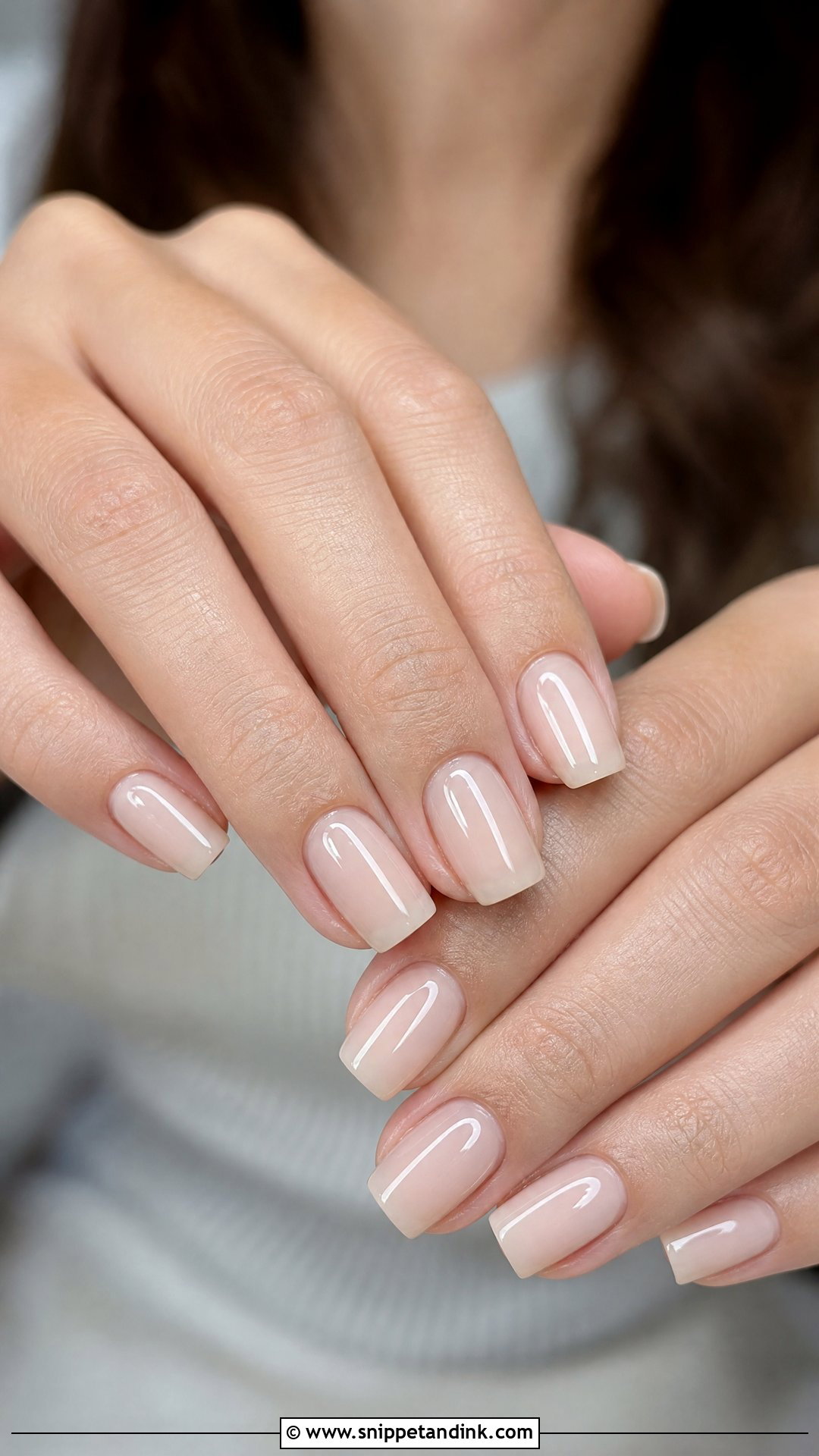Sheer Nude Wedding Nails - Snippet and Ink - 20 Pretty Wedding Nails