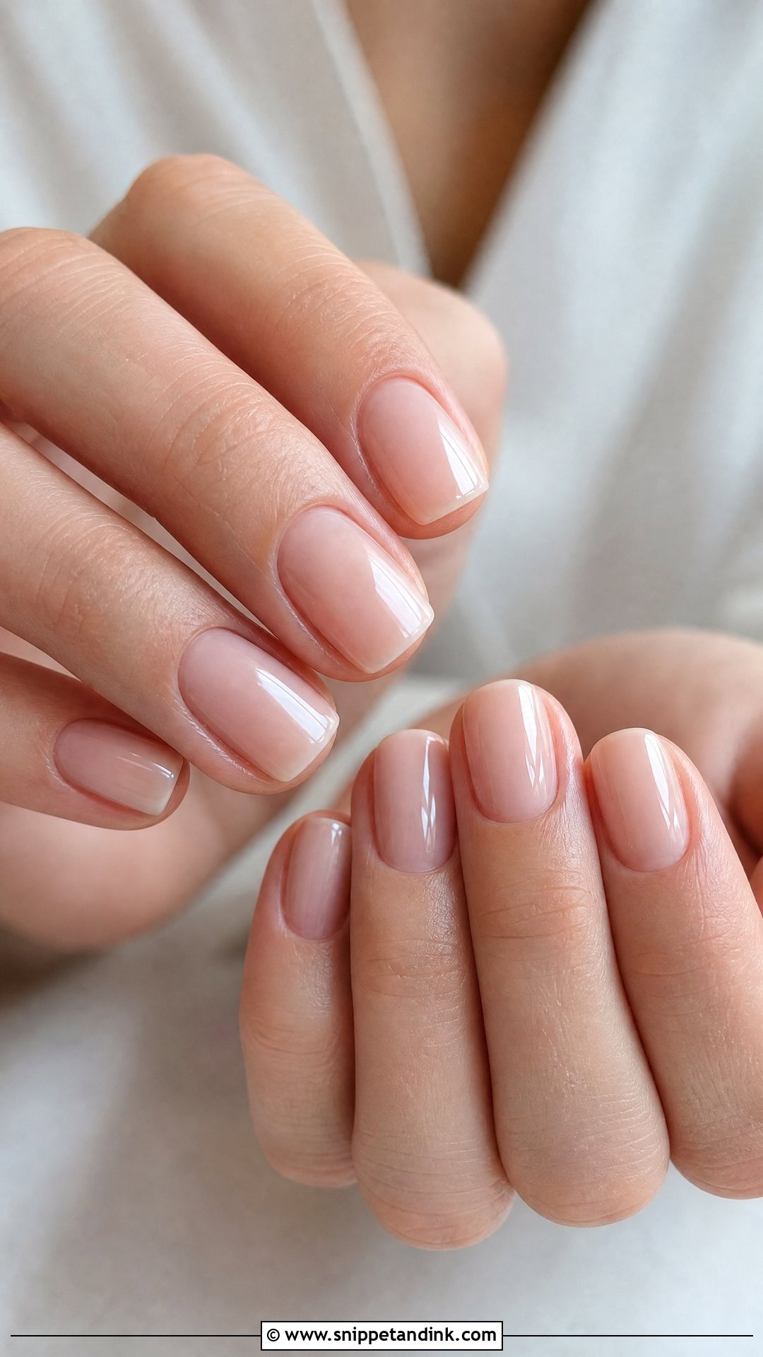 Sheer Nude Wedding Nails - Snippet and Ink - 20 Simple Elegant Wedding Nails