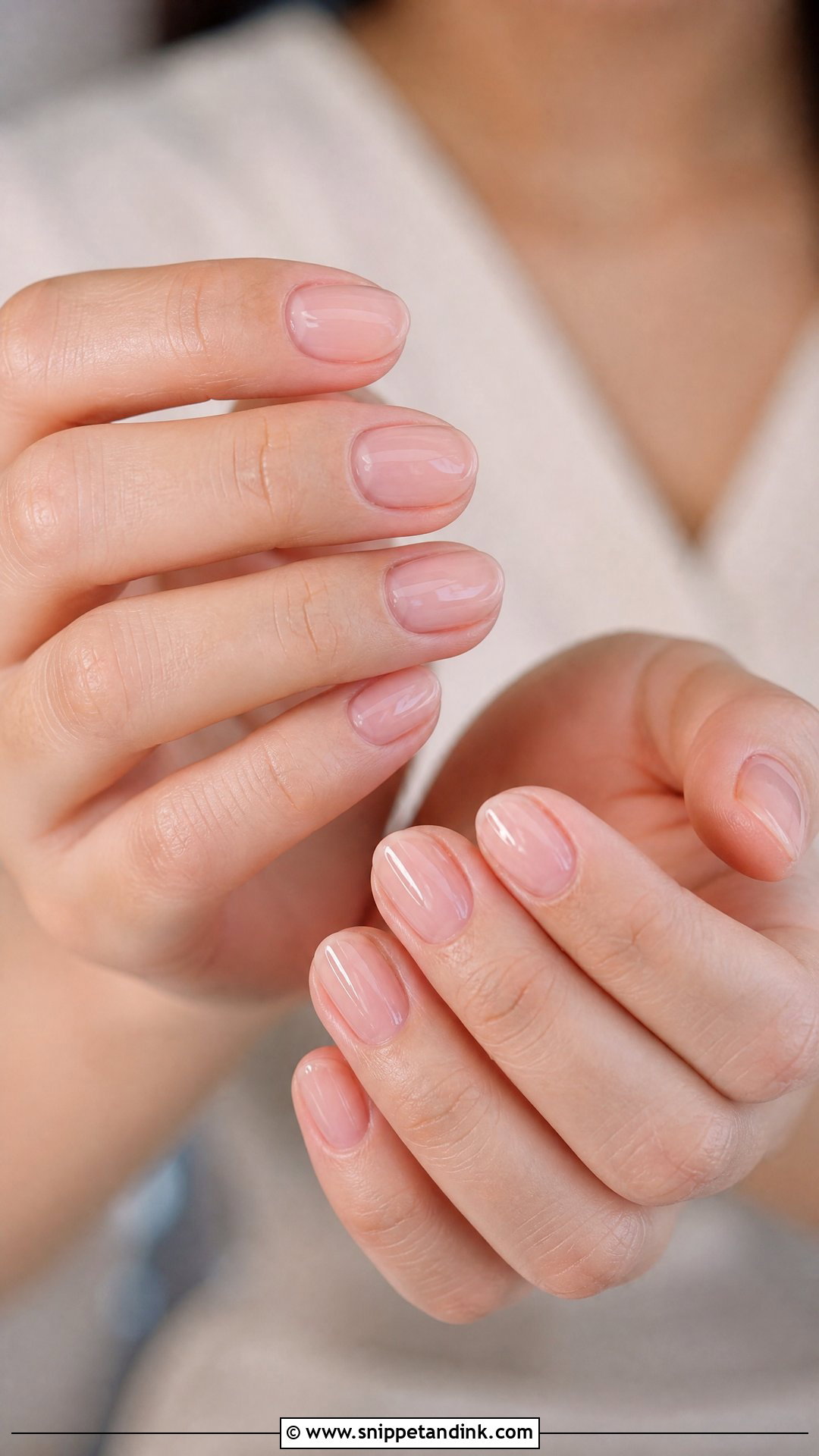 Sheer Nude Wedding Nails - Snippet and Ink - 25 Cute Wedding Nails