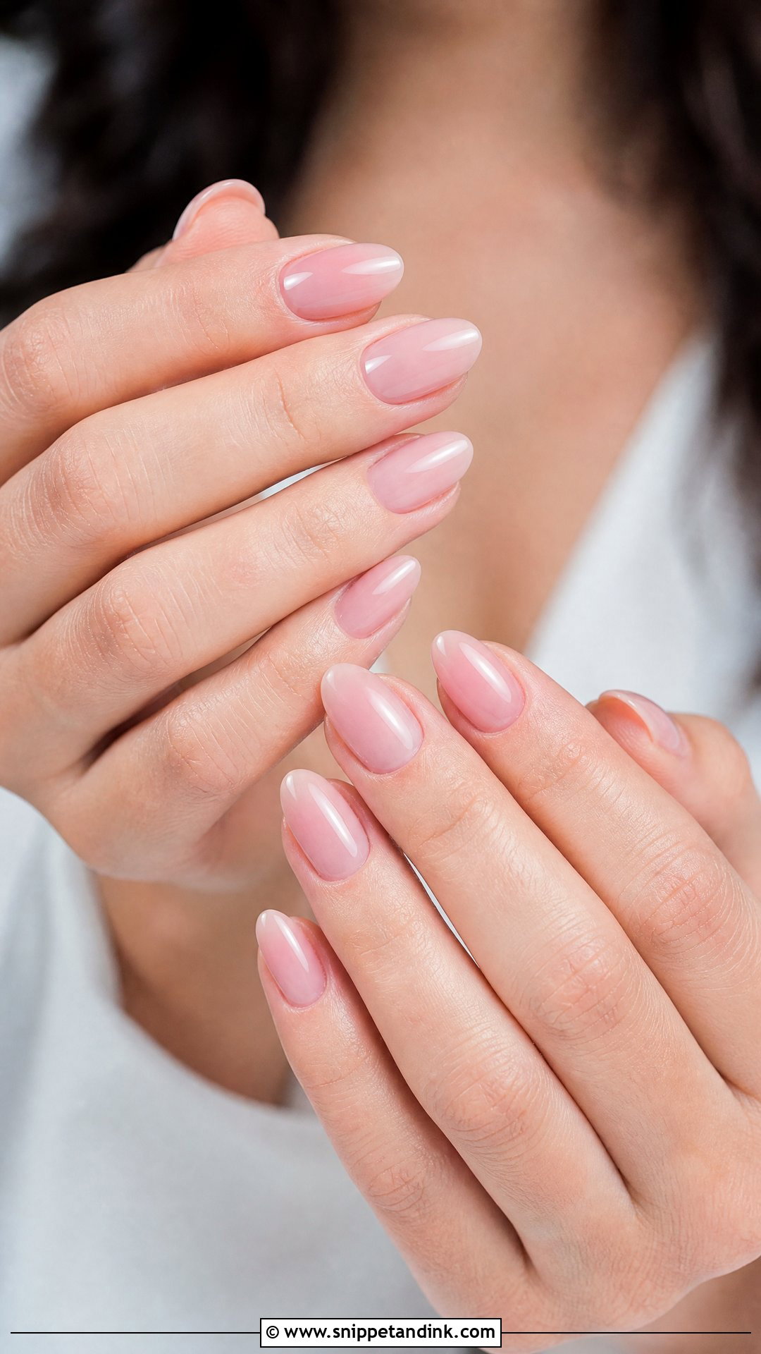 Sheer Pink Almond Wedding Nails - Snippet and Ink - 25 Almond Wedding Nails for Bride