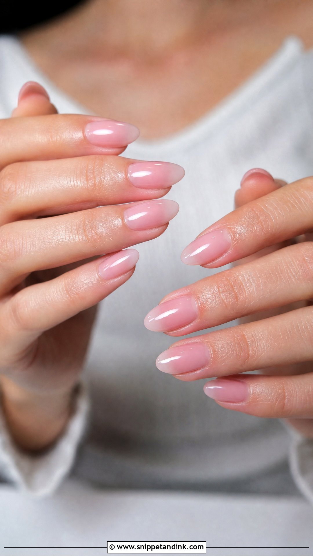 Sheer Pink Bridal Gel Nails - Snippet and Ink - 25 Bridal Gel Nails