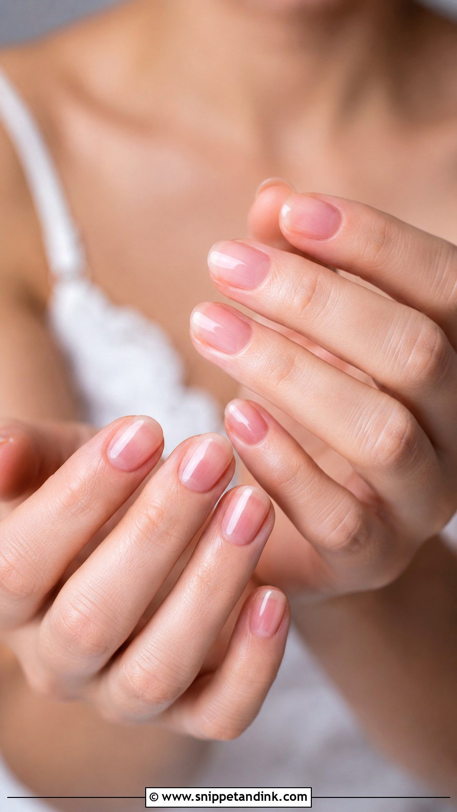 Sheer Pink Bridal Nails - Snippet and Ink - 20 Bridal Nail Color Ideas