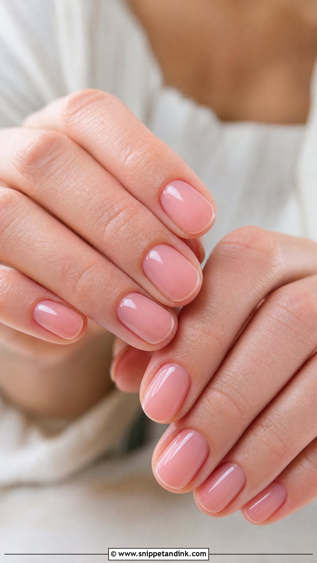 Sheer Pink Bridal Nails - Snippet and Ink - 25 Classy Bridal Nails