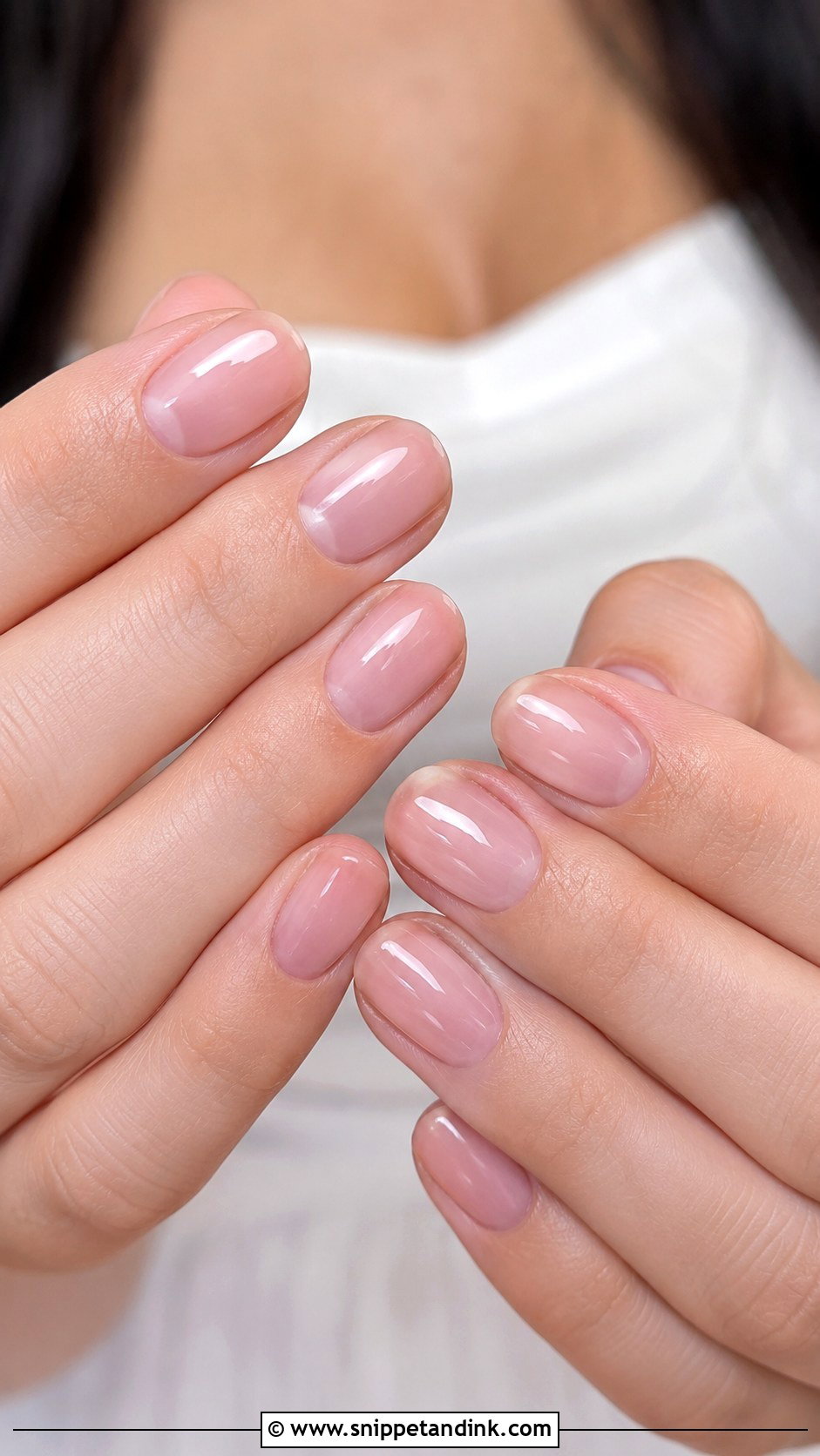 Sheer Pink Bridal Nails - Snippet and Ink - 20 Bridal Nail Design Ideas