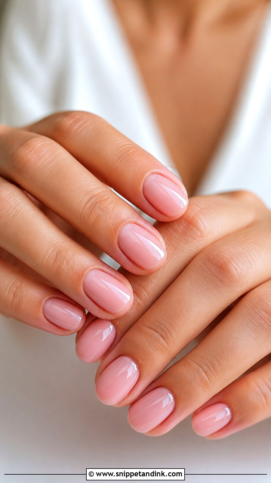 Sheer Pink Bridal Nails - Snippet and Ink - 30 Bridal Nail Designs