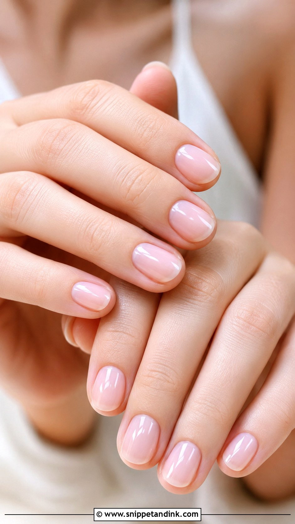 Sheer Pink Bridal Nails - Snippet and Ink - 30 Simple Bridal Nails