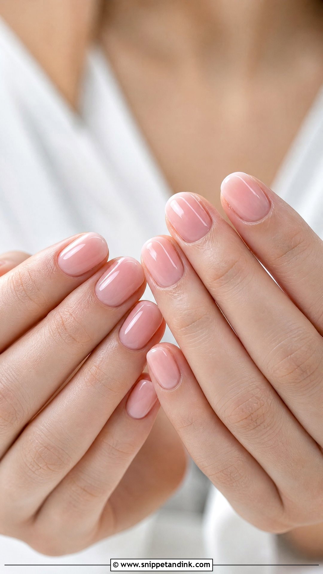 Sheer Pink Bridal Nails - Snippet and Ink - 35 Bridal Nails Wedding