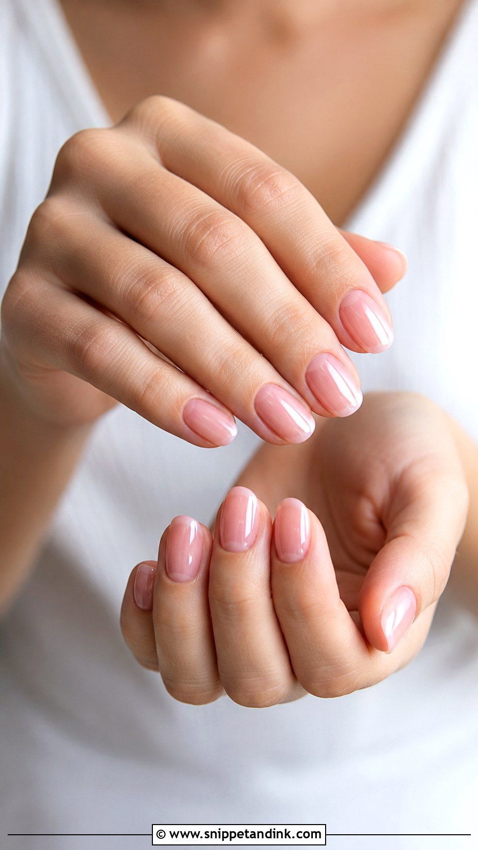 Sheer Pink Bridal Nails - Snippet and Ink - 20 Bridal Nail Inspiration Ideas