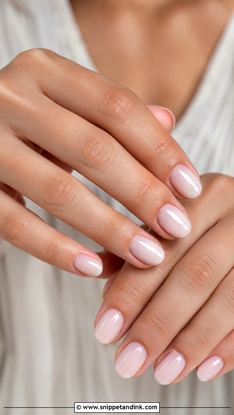 Sheer Pink Bridal Nails - Snippet and Ink - 20 Classic Bridal Nails