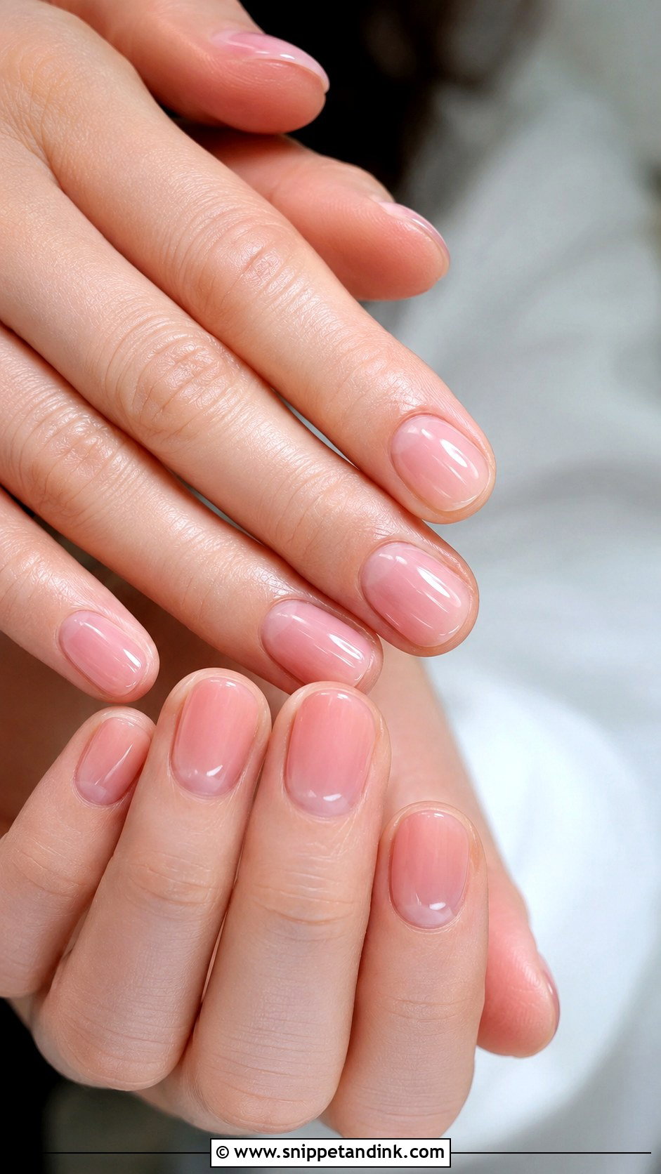 Sheer Pink Bridal Nails - Snippet and Ink - 20 Nail Art for Bridal Ideas