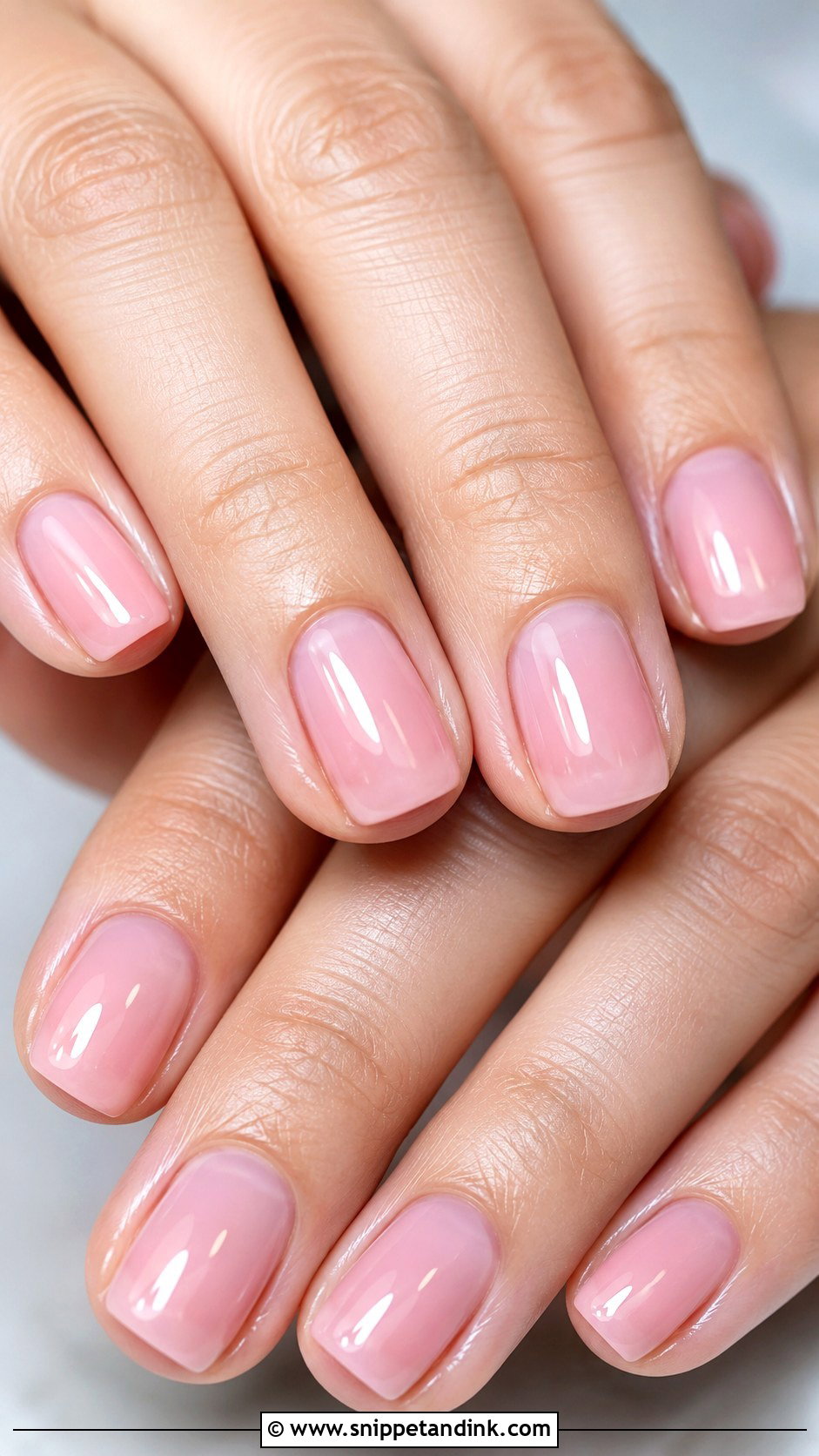 Sheer Pink Bride Nails - Snippet and Ink - 30 Nails for the Bride Wedding