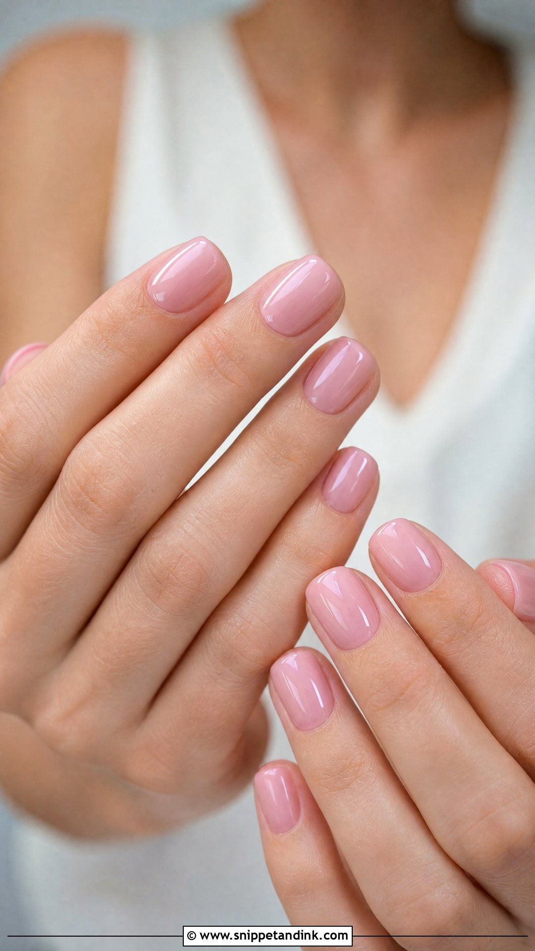 Sheer Pink Bridesmaid Nails - Snippet and Ink - 20 Wedding Day Nails for Bridesmaids