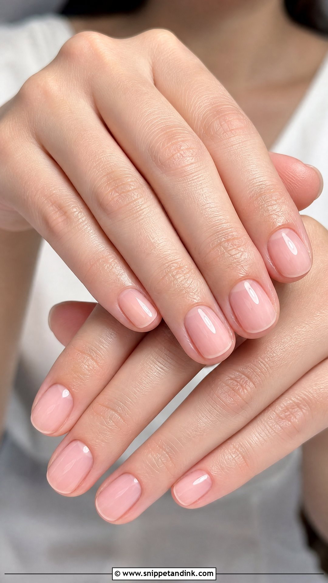 Sheer Pink Bridesmaid Nails - Snippet and Ink - 25 Simple Bridesmaid Wedding Nails