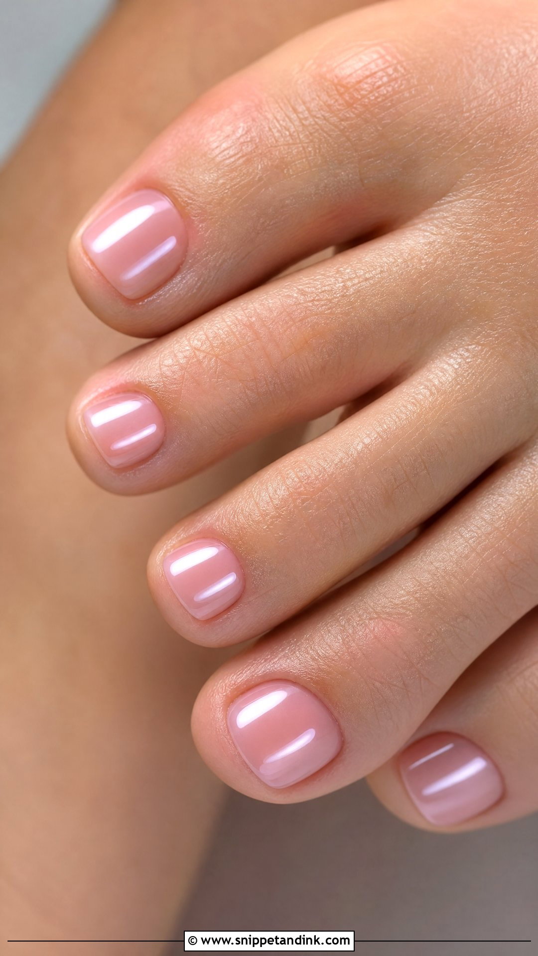 Sheer Pink Chrome Bridal Toes - Snippet and Ink - 25 Bridal Toes Ideas