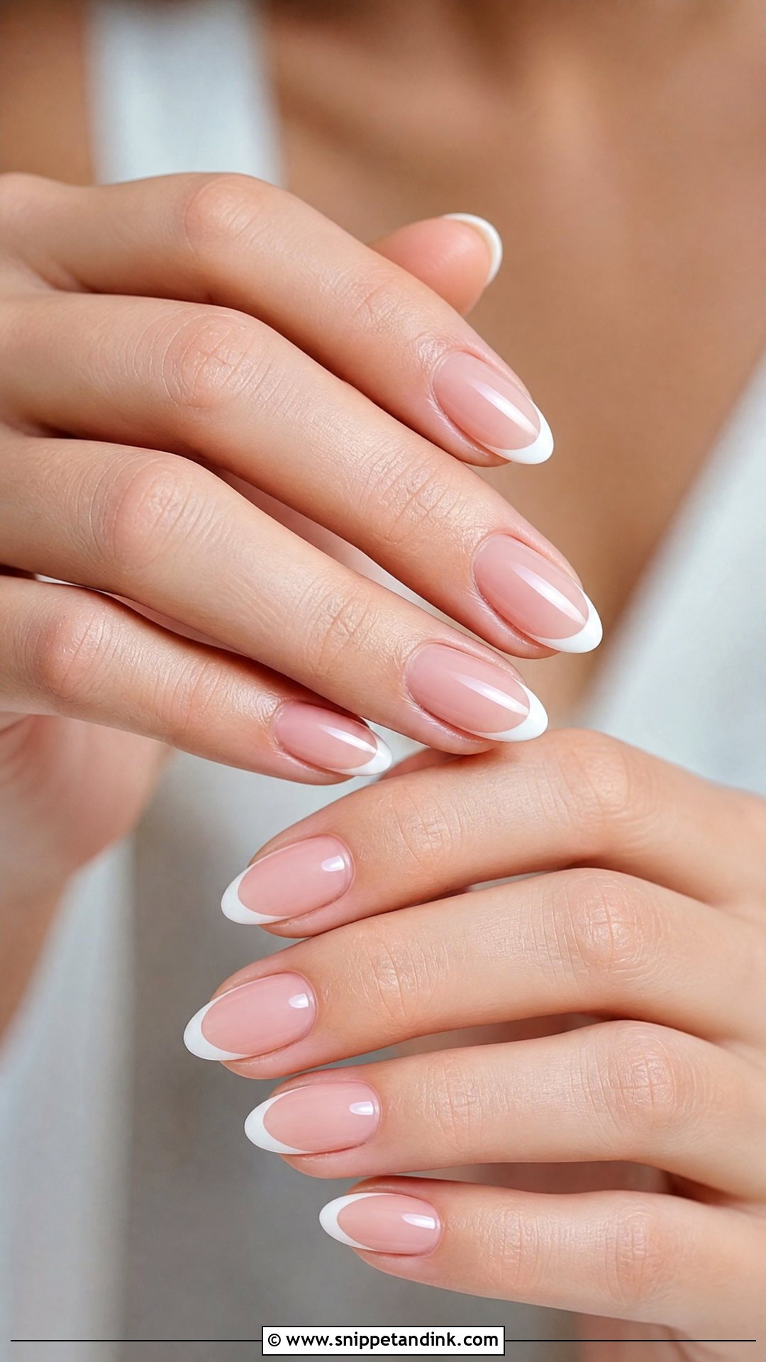 Sheer Pink French Bride Nails - Snippet and Ink - 35 Bride Nails