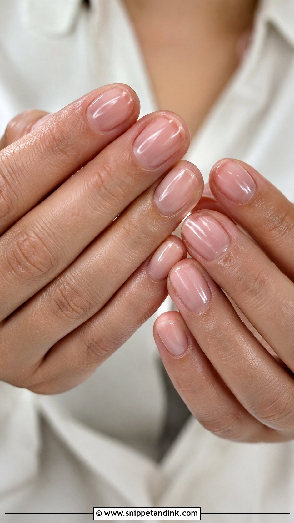 Sheer Pink Neutral Bridal Nails - Snippet and Ink - 20 Neutral Bridal Nails