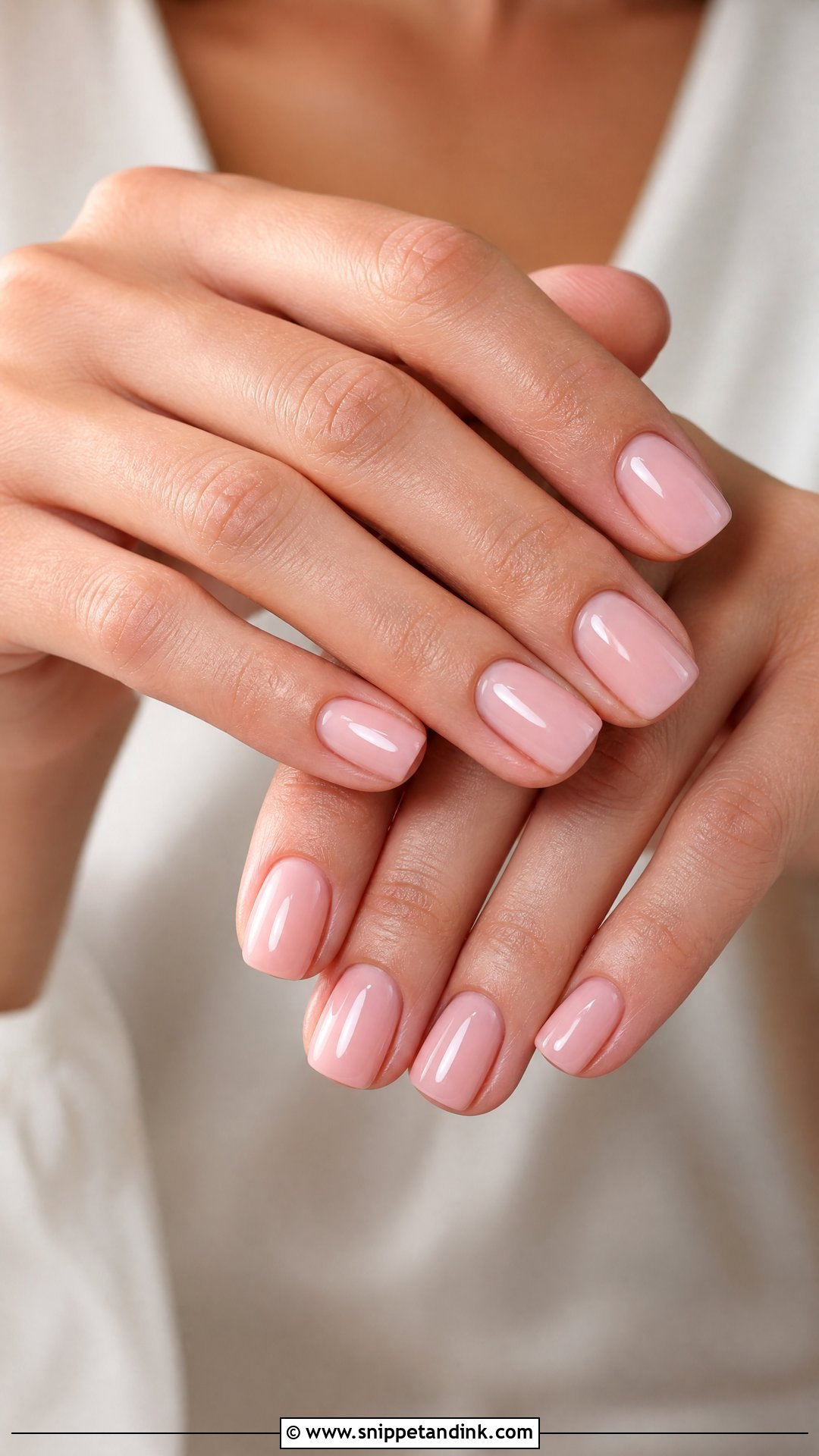 Sheer Pink Nude Bridal Nails - Snippet and Ink - 25 Nude Bridal Nails
