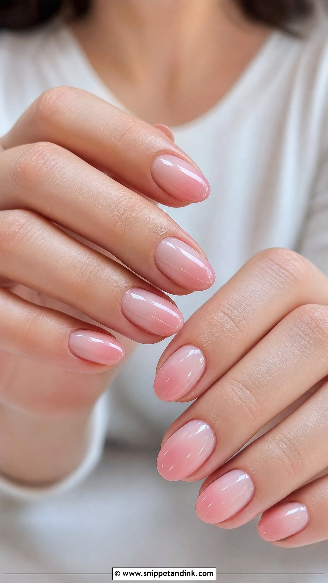 Sheer Pink Ombre Wedding Nails - Snippet and Ink - 25 Ombre Wedding Nails