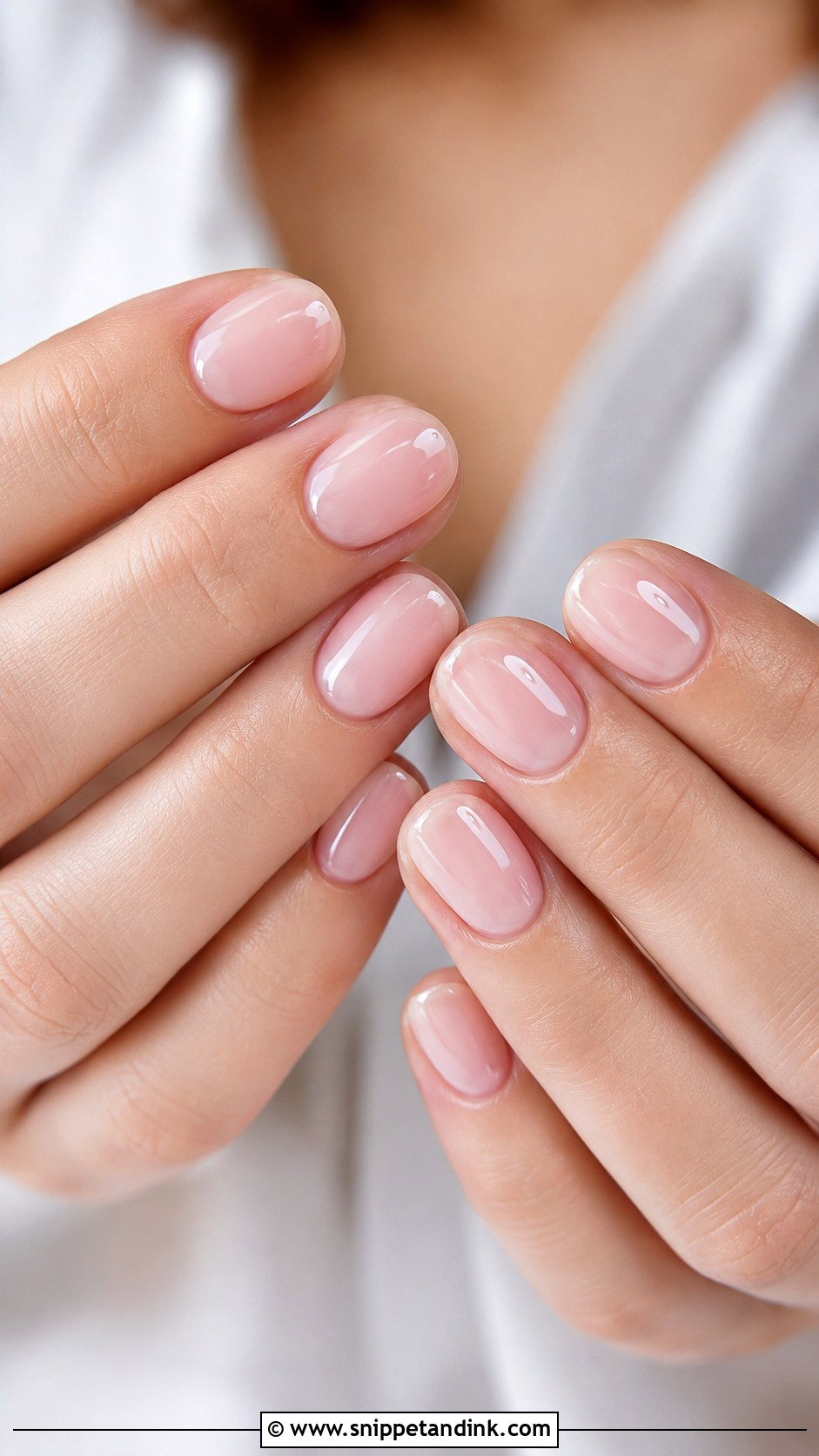 Sheer Pink Oval Bridal Nails - Snippet and Ink - 20 Oval Bridal Nails