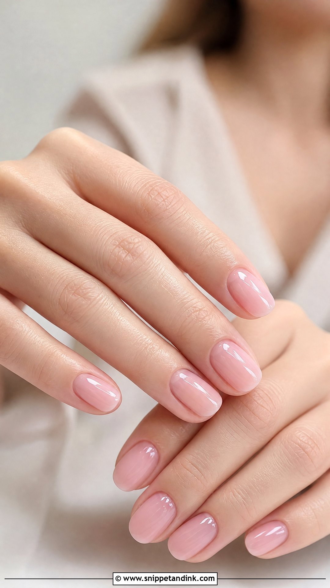 Sheer Pink Wedding Acrylic Nails - Snippet and Ink - 25 Wedding Acrylic Nails