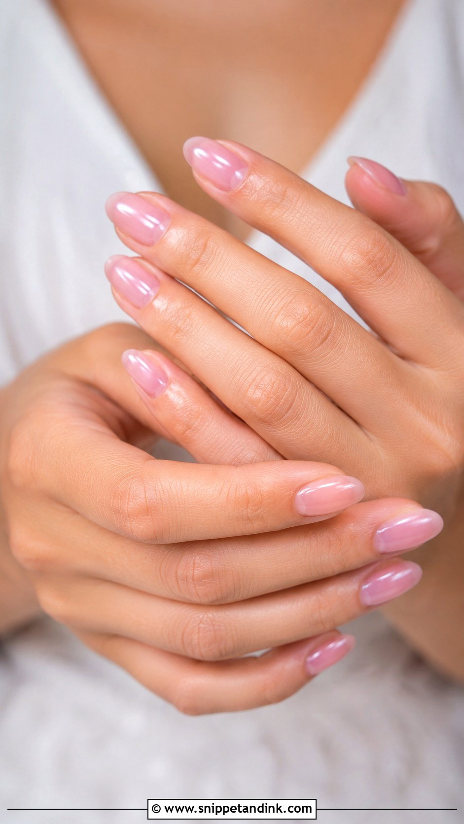 Sheer Pink Wedding Almond Nails - Snippet and Ink - 20 Almond Nails Designs Wedding