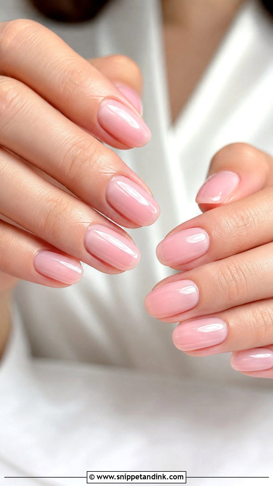 Sheer Pink Wedding Dip Nails - Snippet and Ink - 20 Wedding Dip Nails