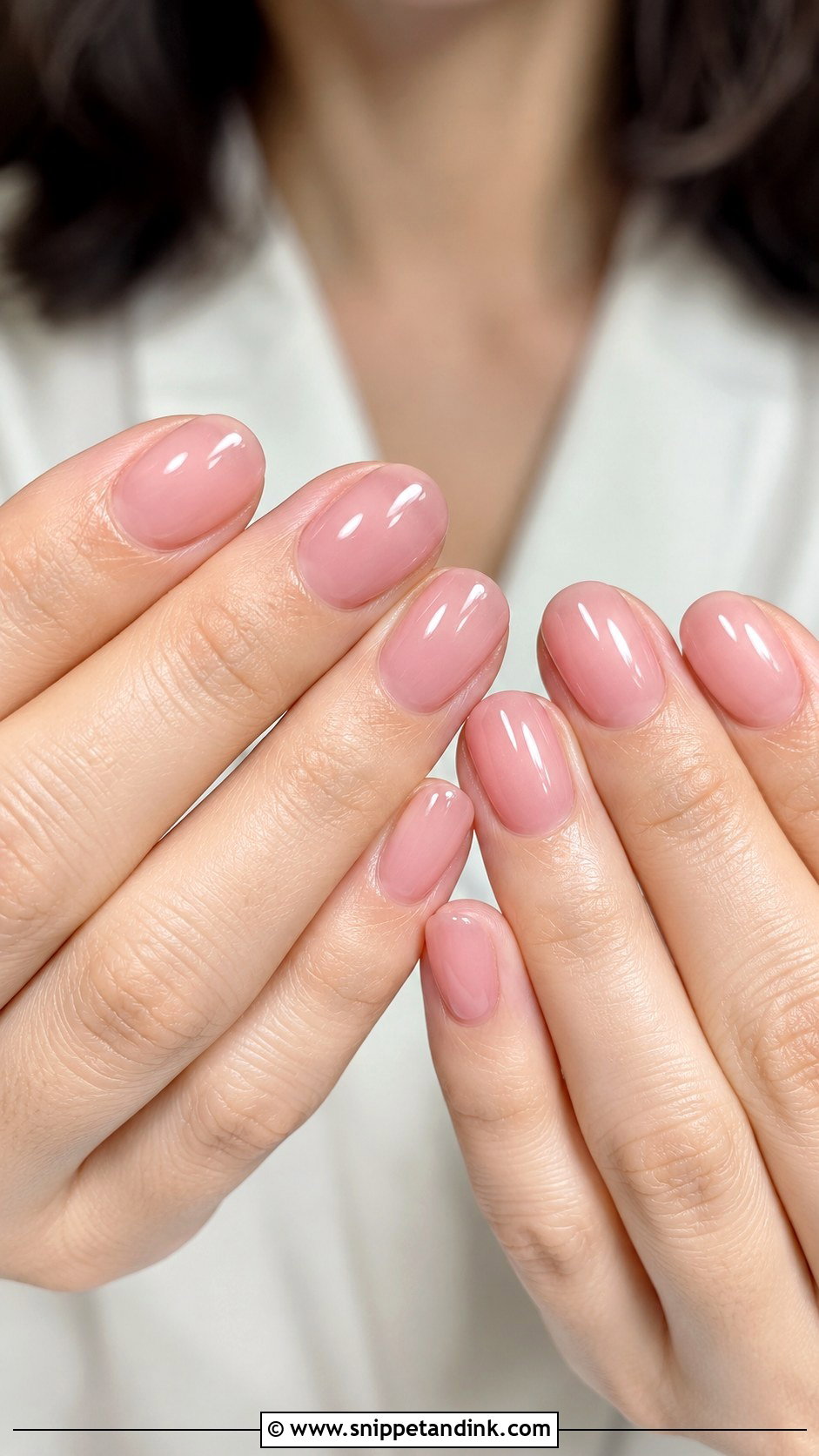 Sheer Pink Wedding Guest Nails - Snippet and Ink - 20 Wedding Guest Nail Designs