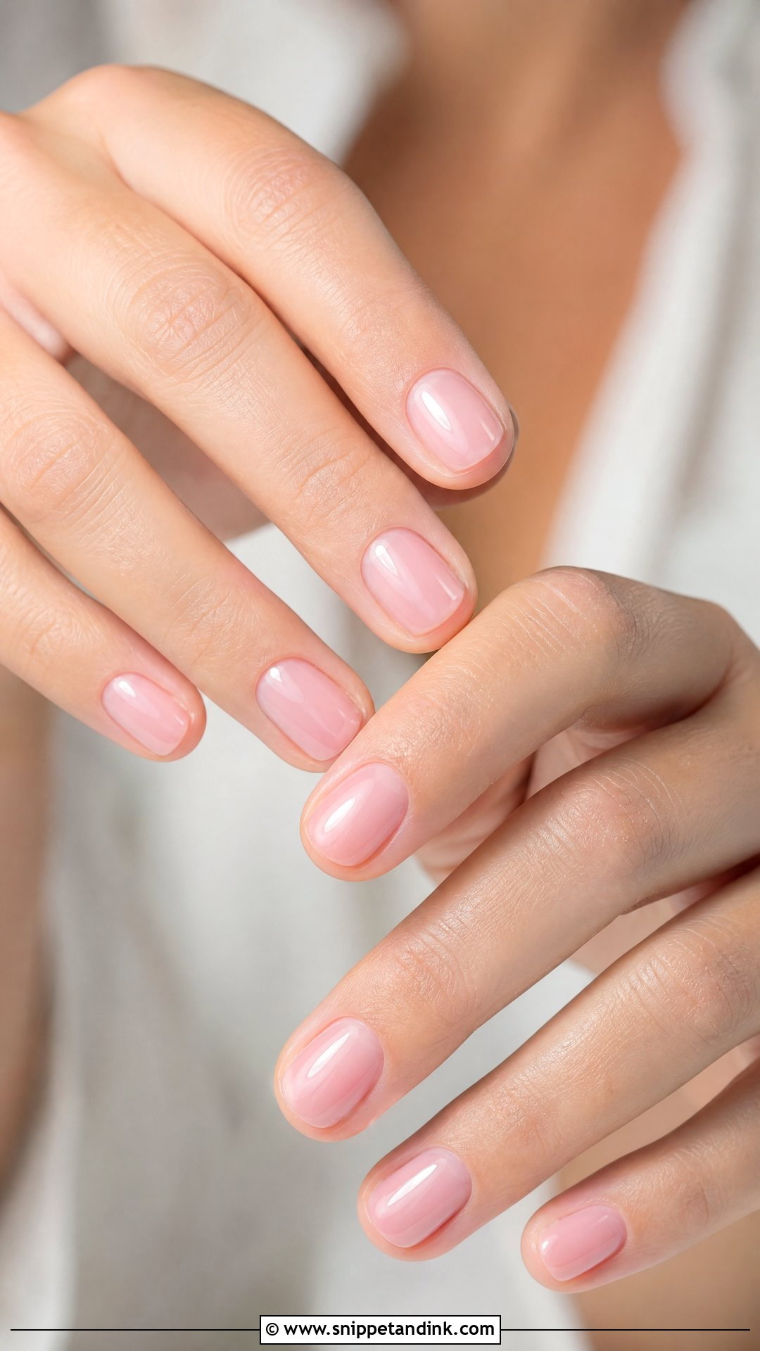 Sheer Pink Wedding Guest Nails - Snippet and Ink - 25 Simple Wedding Guest Nails