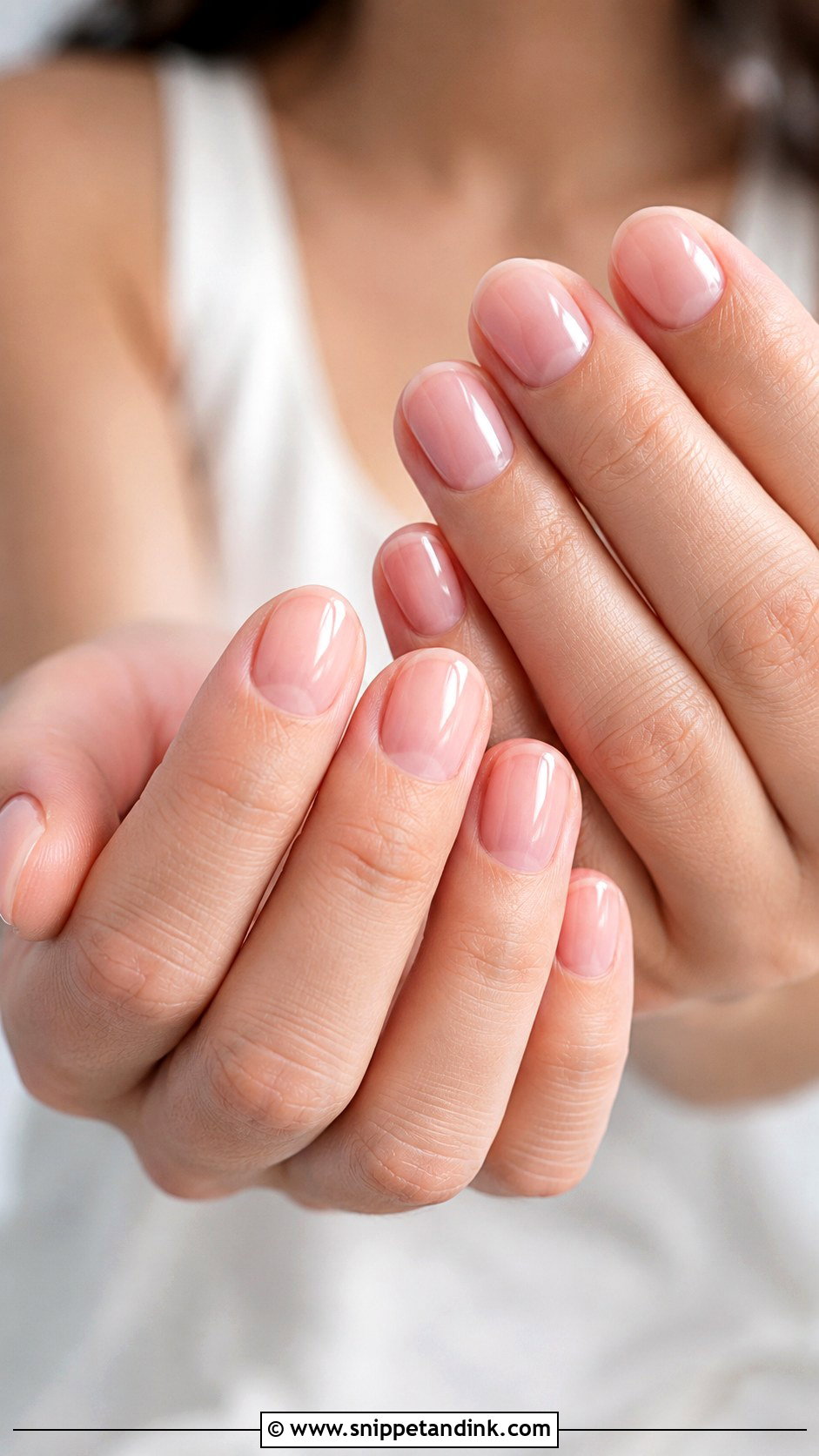 Sheer Pink Wedding Manicure - Snippet and Ink - 20 Wedding Manicure for Bride Ideas